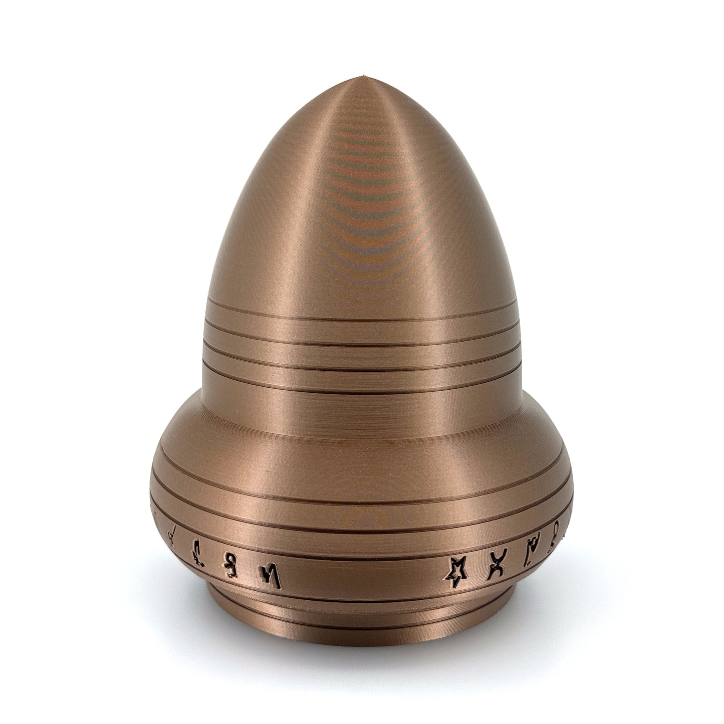 Kecksburg Acron UFO Incident Inspired 3D Printed Model Replica in Iridium Gold Metallic - 4 Sizes Available - UFO Collectible