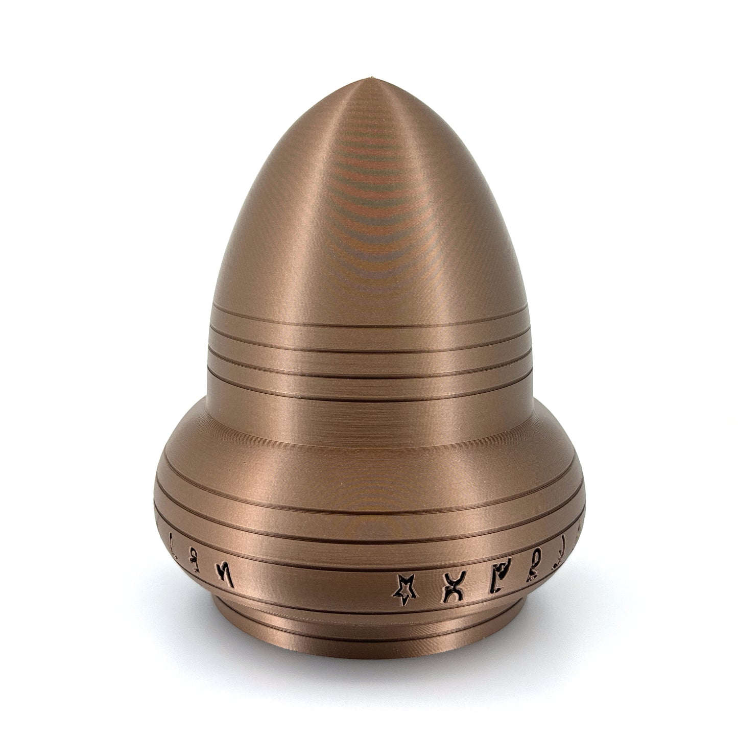 Kecksburg Acron UFO Incident Inspired 3D Printed Model Replica in Iridium Gold Metallic - 4 Sizes Available - UFO Collectible