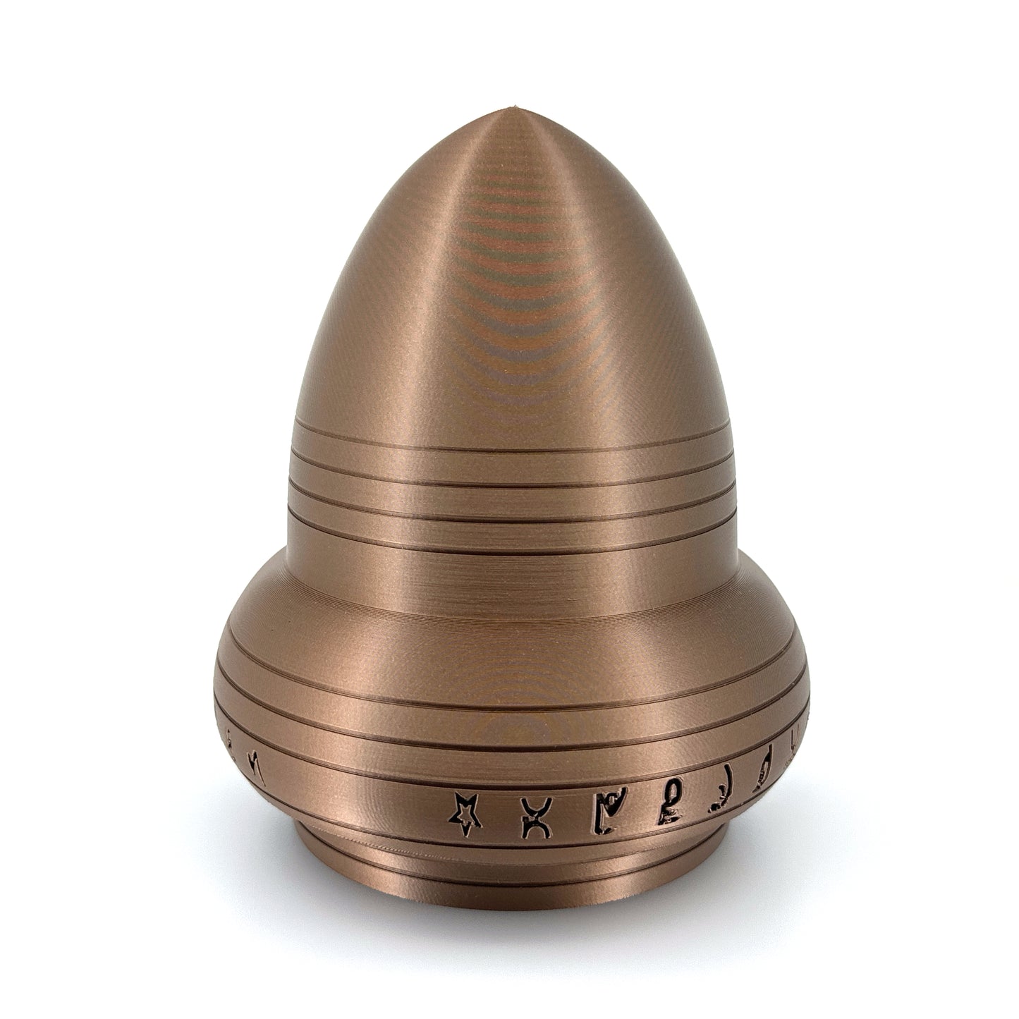 Kecksburg Acron UFO Incident Inspired 3D Printed Model Replica in Iridium Gold Metallic - 4 Sizes Available - UFO Collectible