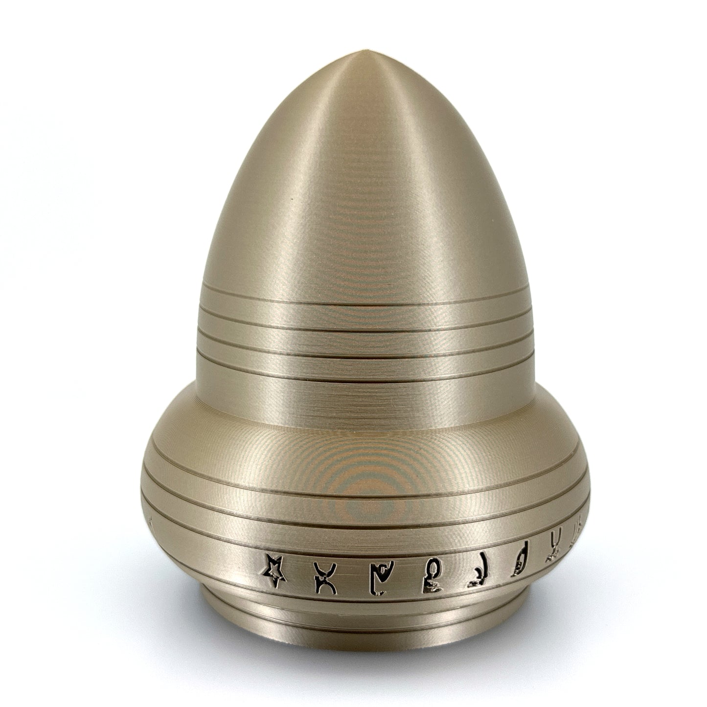 Kecksburg Acron UFO Incident Inspired 3D Printed Model Replica in Iridium Gold Metallic - 4 Sizes Available - UFO Collectible