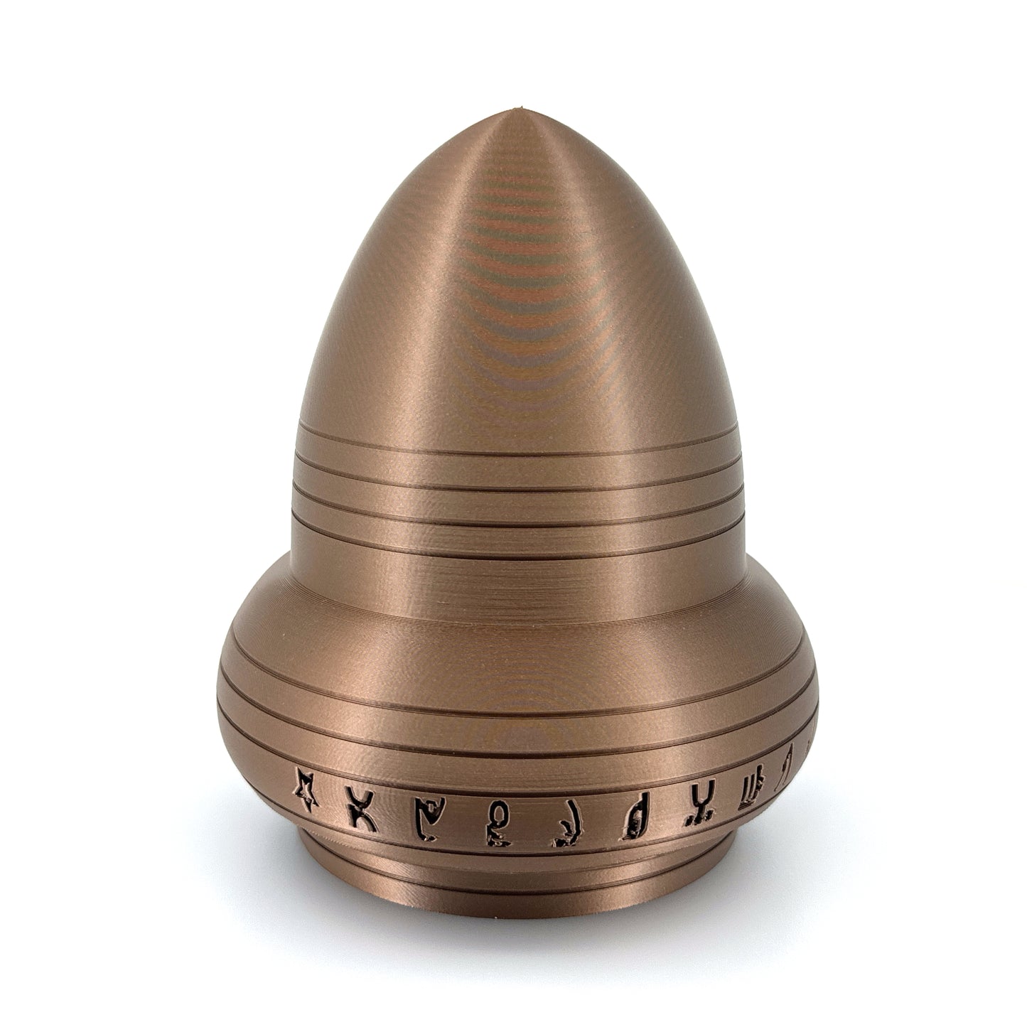 Kecksburg Acron UFO Incident Inspired 3D Printed Model Replica in Iridium Gold Metallic - 4 Sizes Available - UFO Collectible