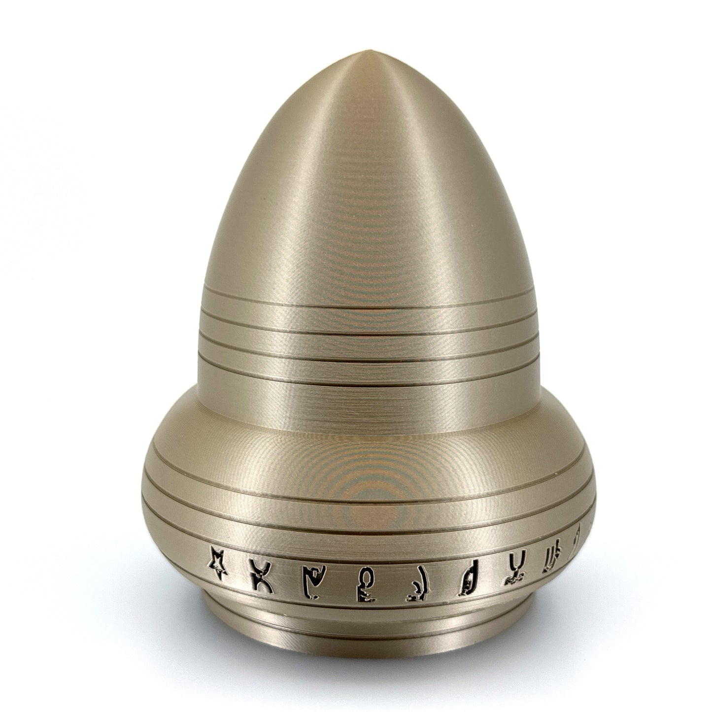 Kecksburg Acron UFO Incident Inspired 3D Printed Model Replica in Iridium Gold Metallic - 4 Sizes Available - UFO Collectible