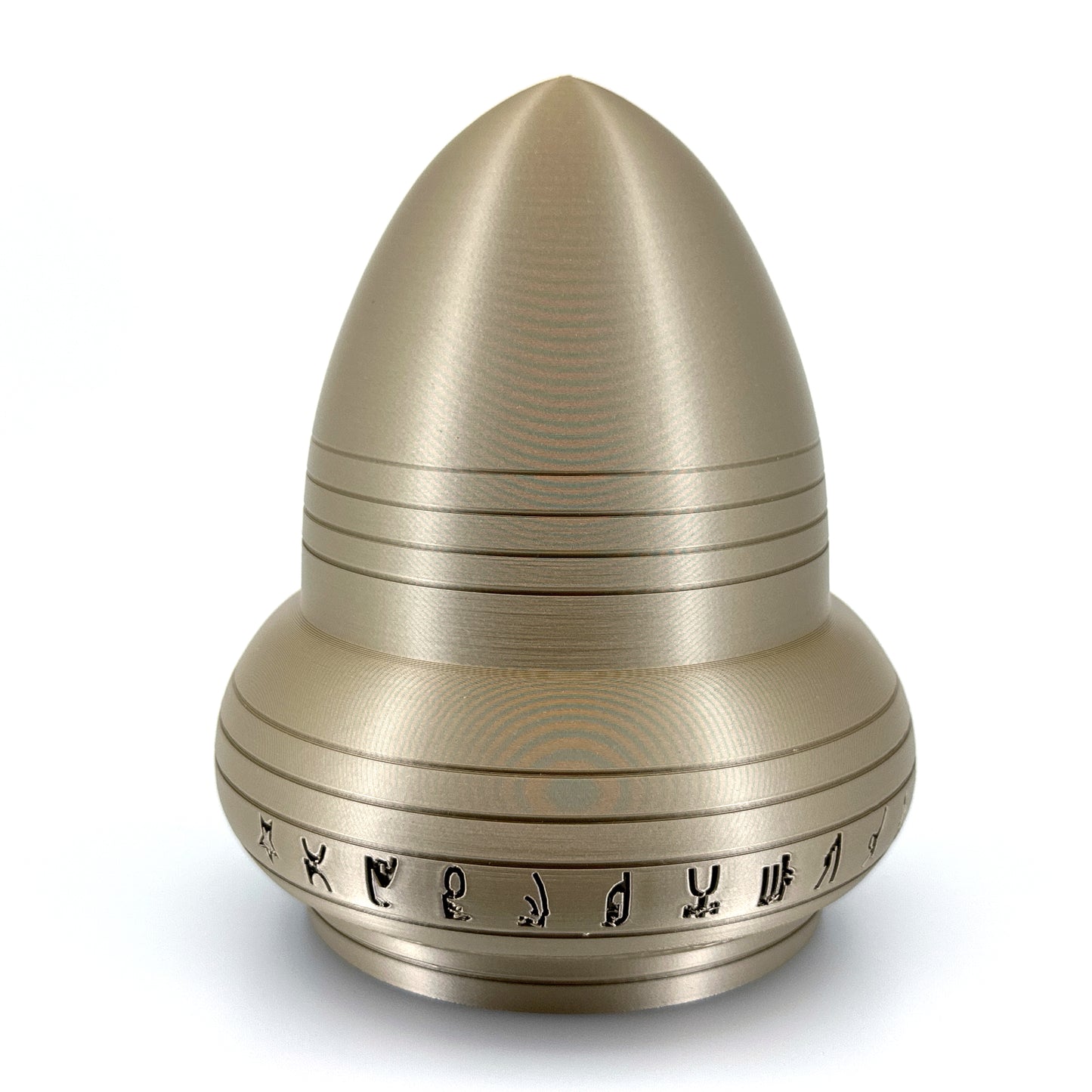 Kecksburg Acron UFO Incident Inspired 3D Printed Model Replica in Iridium Gold Metallic - 4 Sizes Available - UFO Collectible
