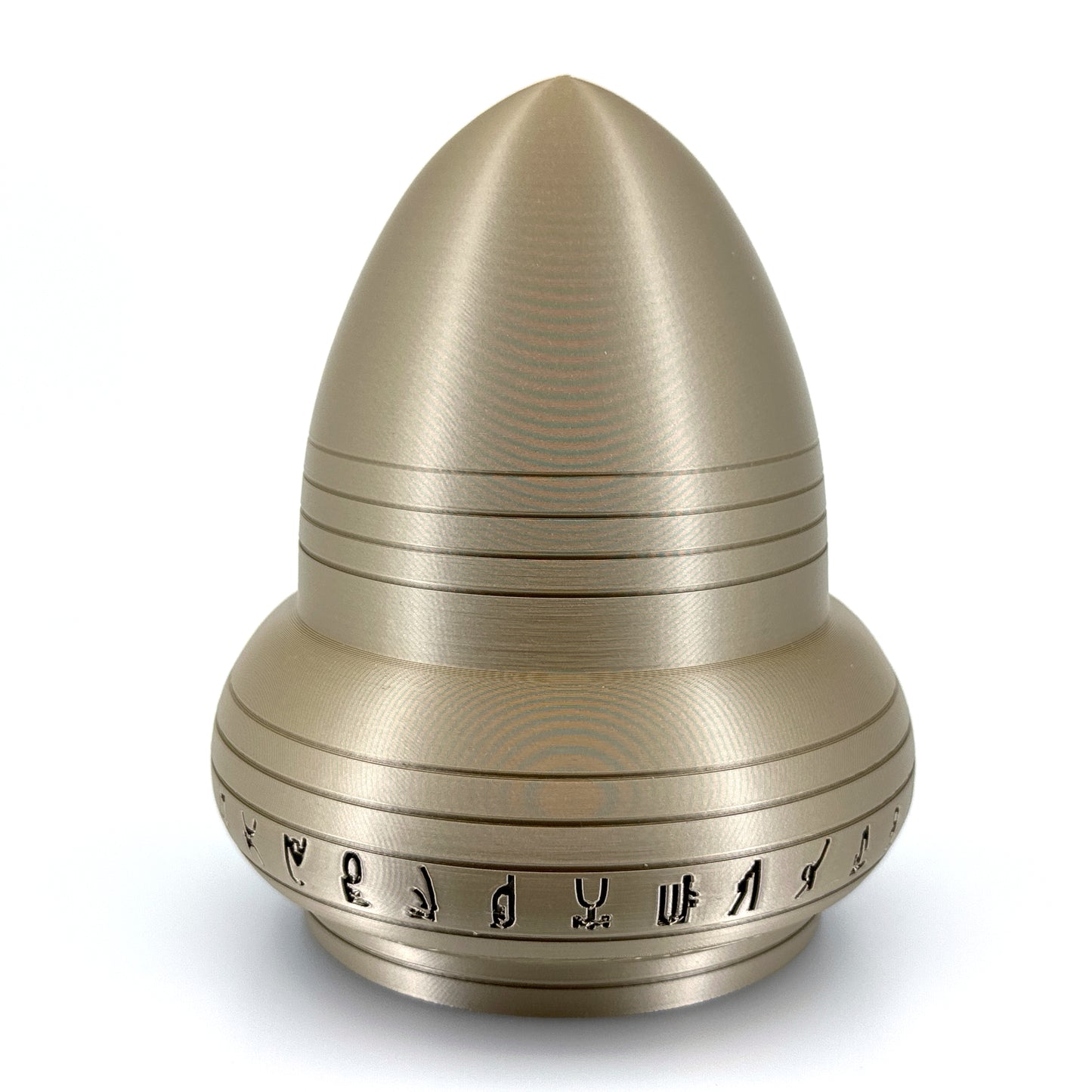 Kecksburg Acron UFO Incident Inspired 3D Printed Model Replica in Iridium Gold Metallic - 4 Sizes Available - UFO Collectible