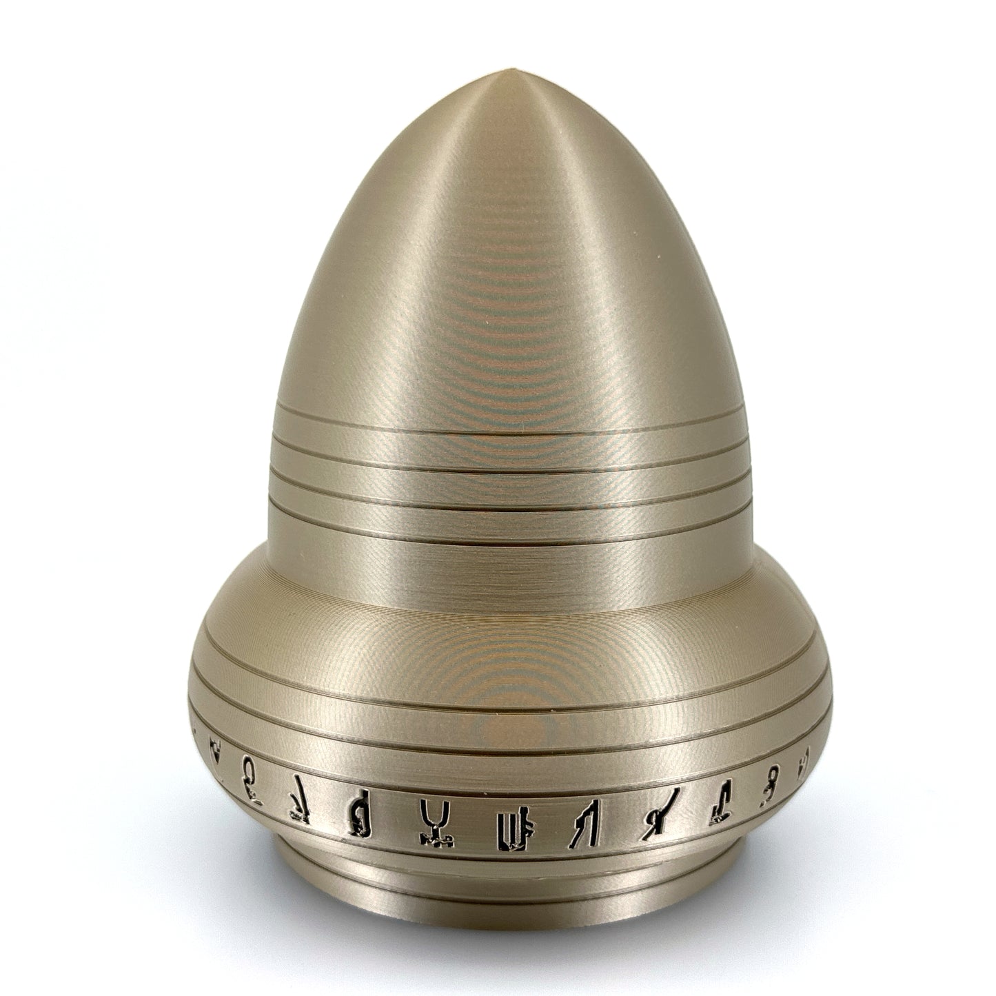 Kecksburg Acron UFO Incident Inspired 3D Printed Model Replica in Iridium Gold Metallic - 4 Sizes Available - UFO Collectible