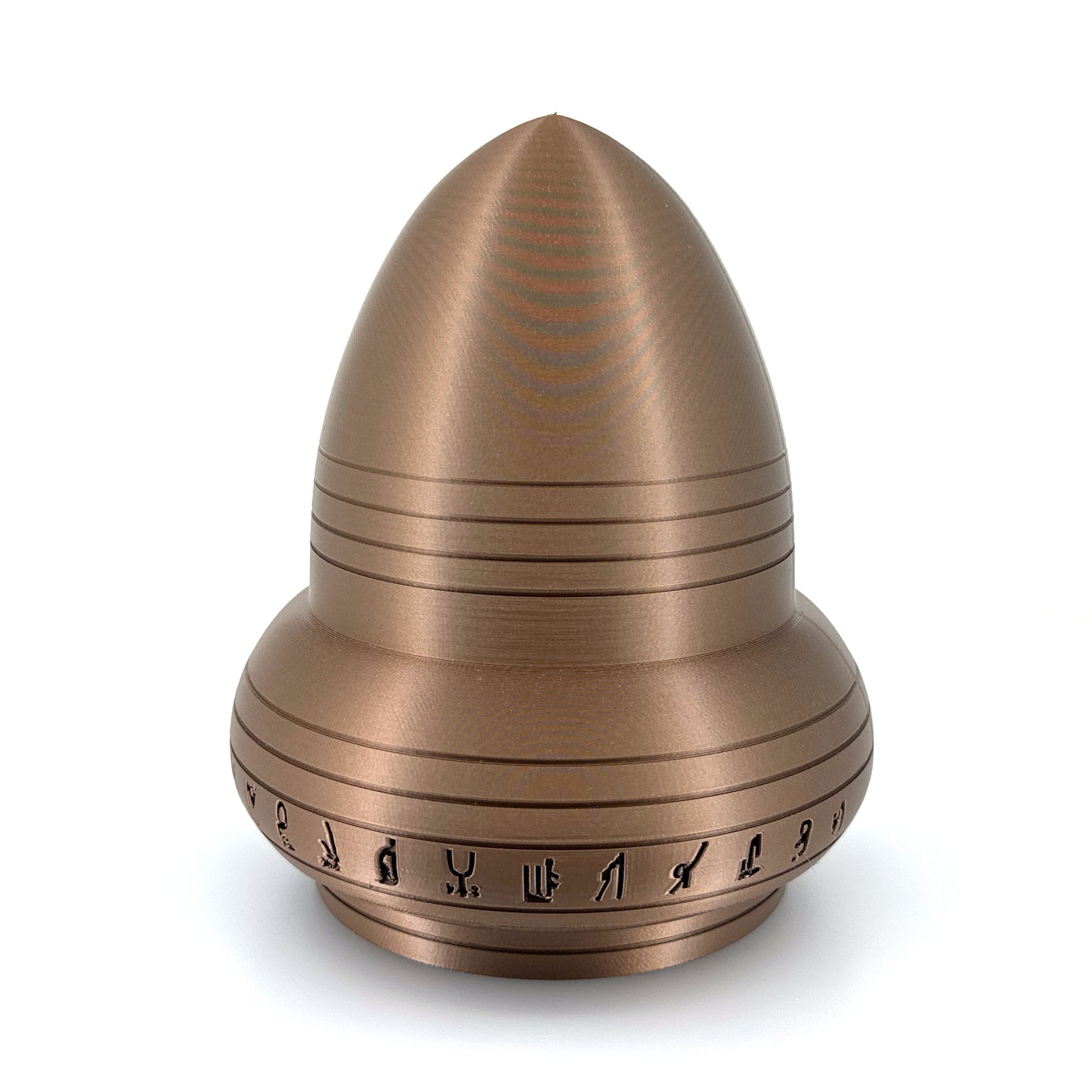 Kecksburg Acron UFO Incident Inspired 3D Printed Model Replica in Iridium Gold Metallic - 4 Sizes Available - UFO Collectible
