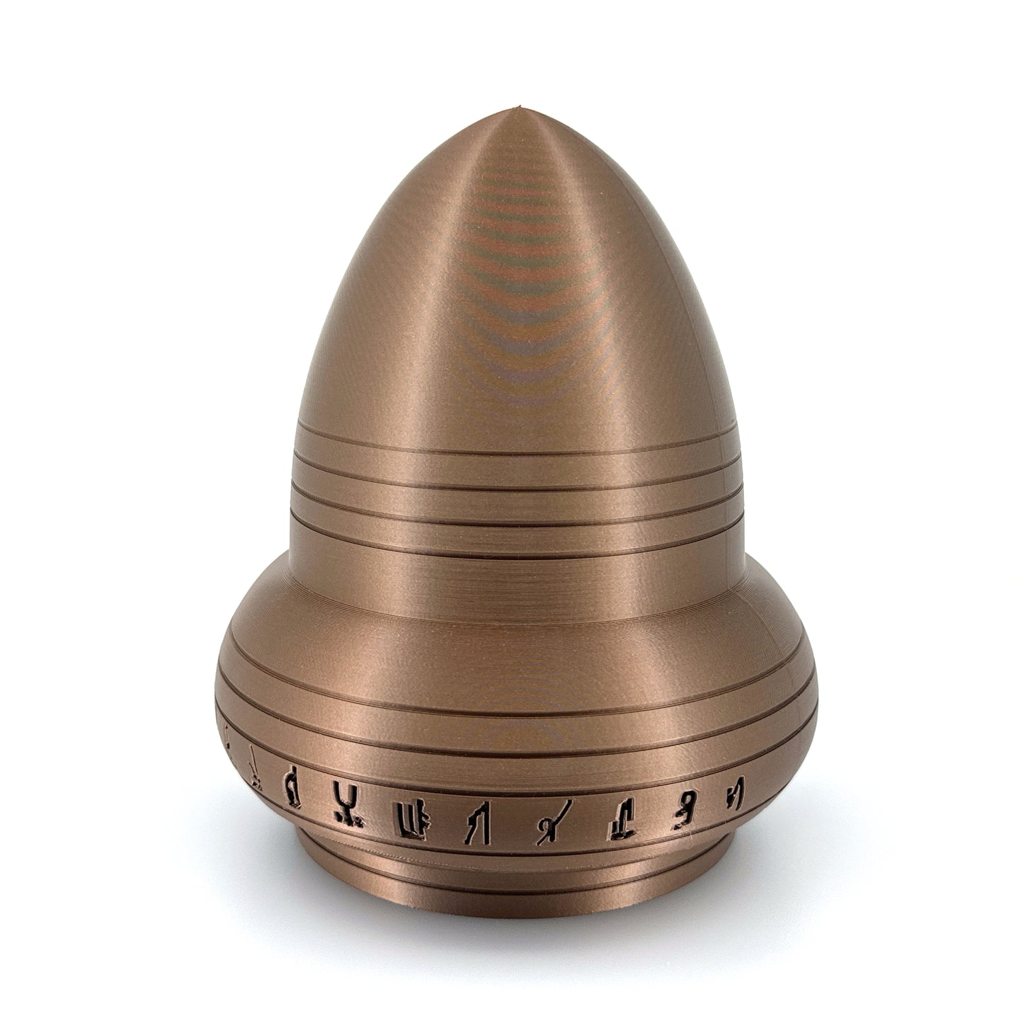 Kecksburg Acron UFO Incident Inspired 3D Printed Model Replica in Iridium Gold Metallic - 4 Sizes Available - UFO Collectible