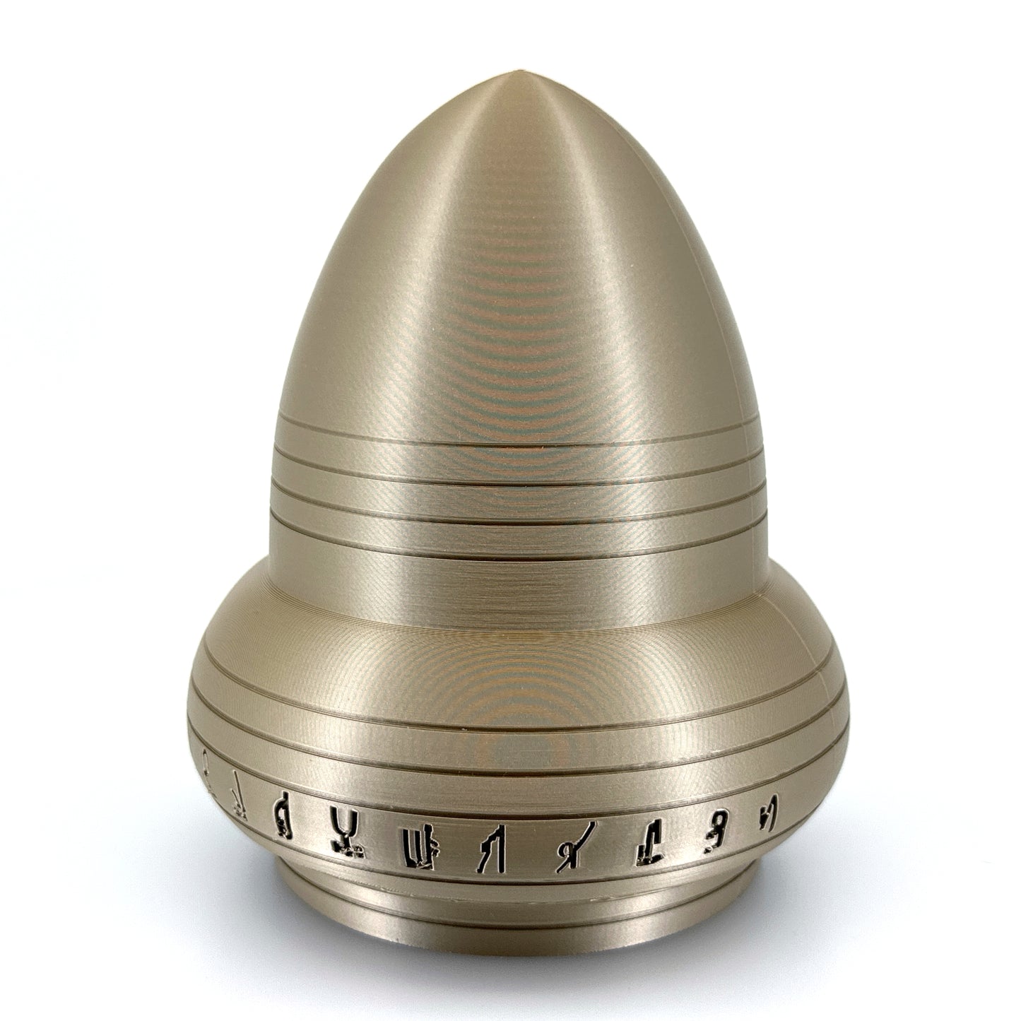 Kecksburg Acron UFO Incident Inspired 3D Printed Model Replica in Iridium Gold Metallic - 4 Sizes Available - UFO Collectible
