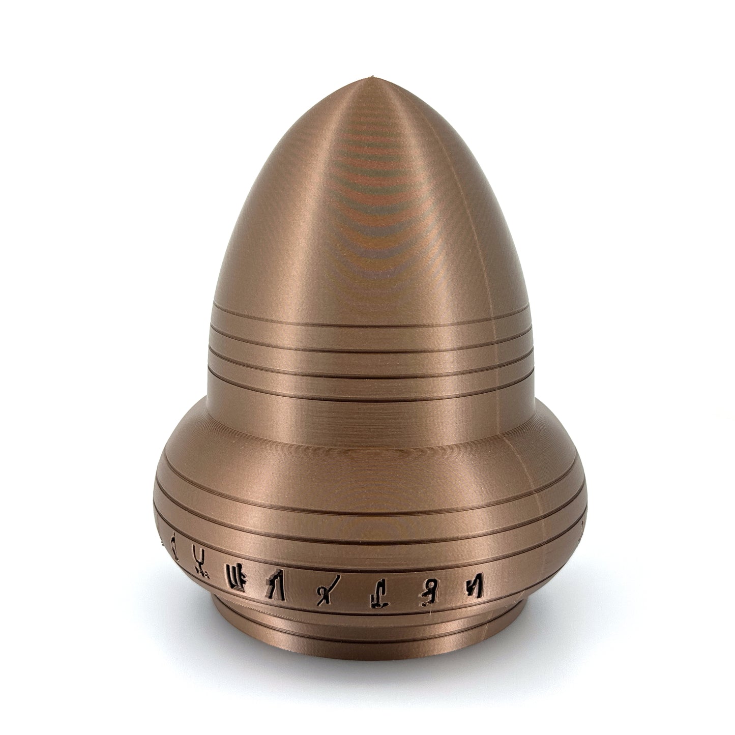 Kecksburg Acron UFO Incident Inspired 3D Printed Model Replica in Iridium Gold Metallic - 4 Sizes Available - UFO Collectible