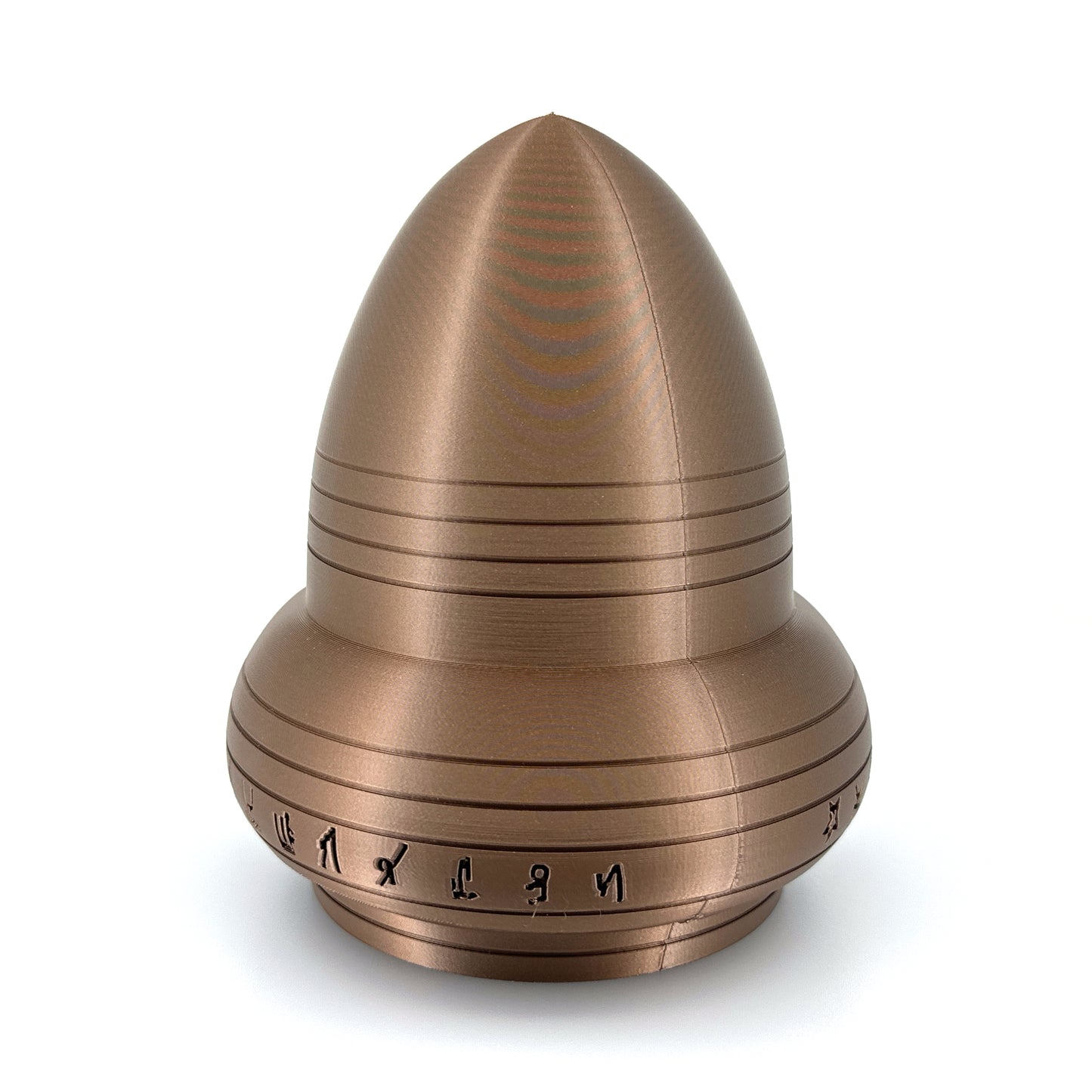 Kecksburg Acron UFO Incident Inspired 3D Printed Model Replica in Iridium Gold Metallic - 4 Sizes Available - UFO Collectible