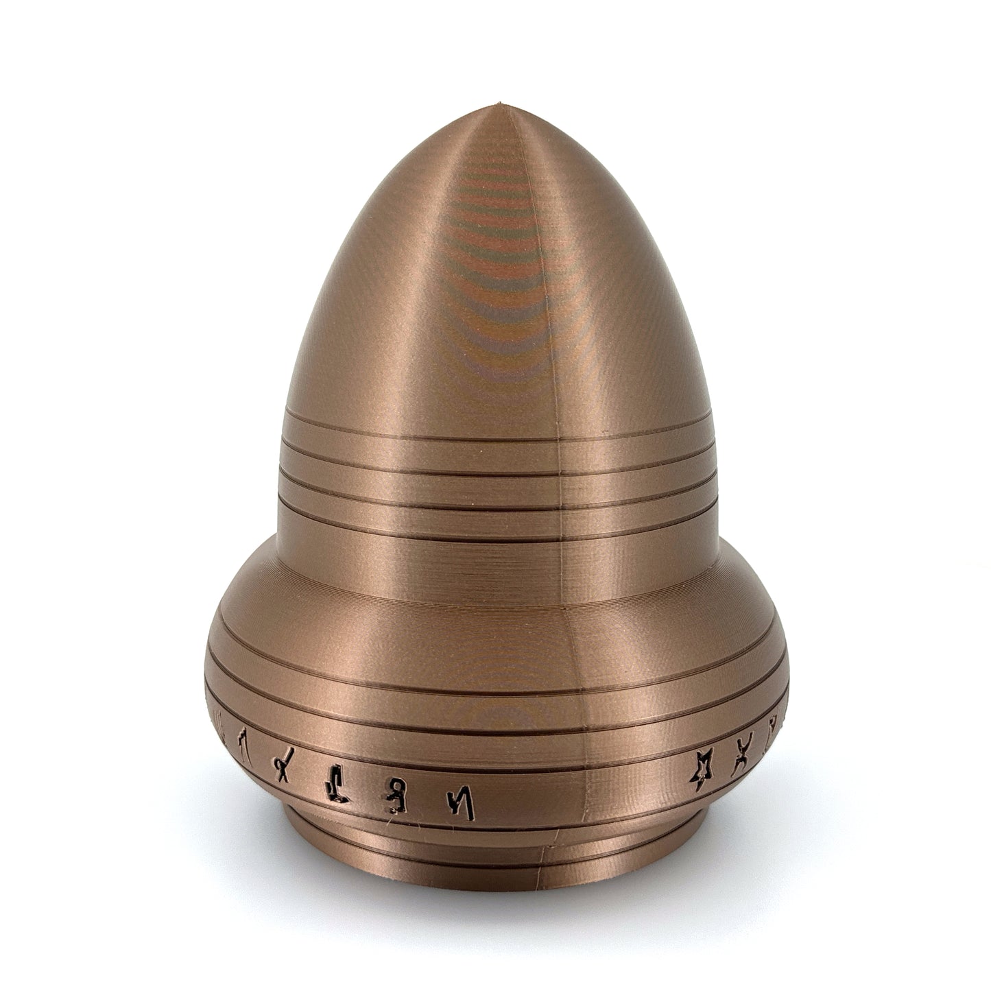 Kecksburg Acron UFO Incident Inspired 3D Printed Model Replica in Iridium Gold Metallic - 4 Sizes Available - UFO Collectible