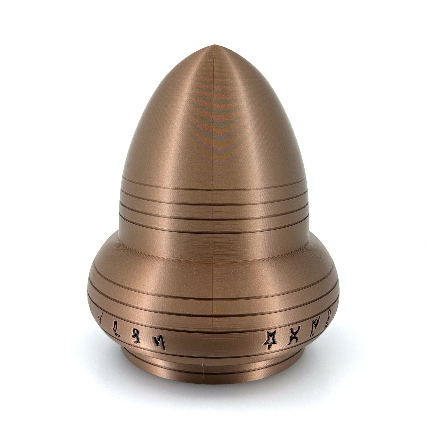 Kecksburg Acron UFO Incident Inspired 3D Printed Model Replica in Iridium Gold Metallic - 4 Sizes Available - UFO Collectible