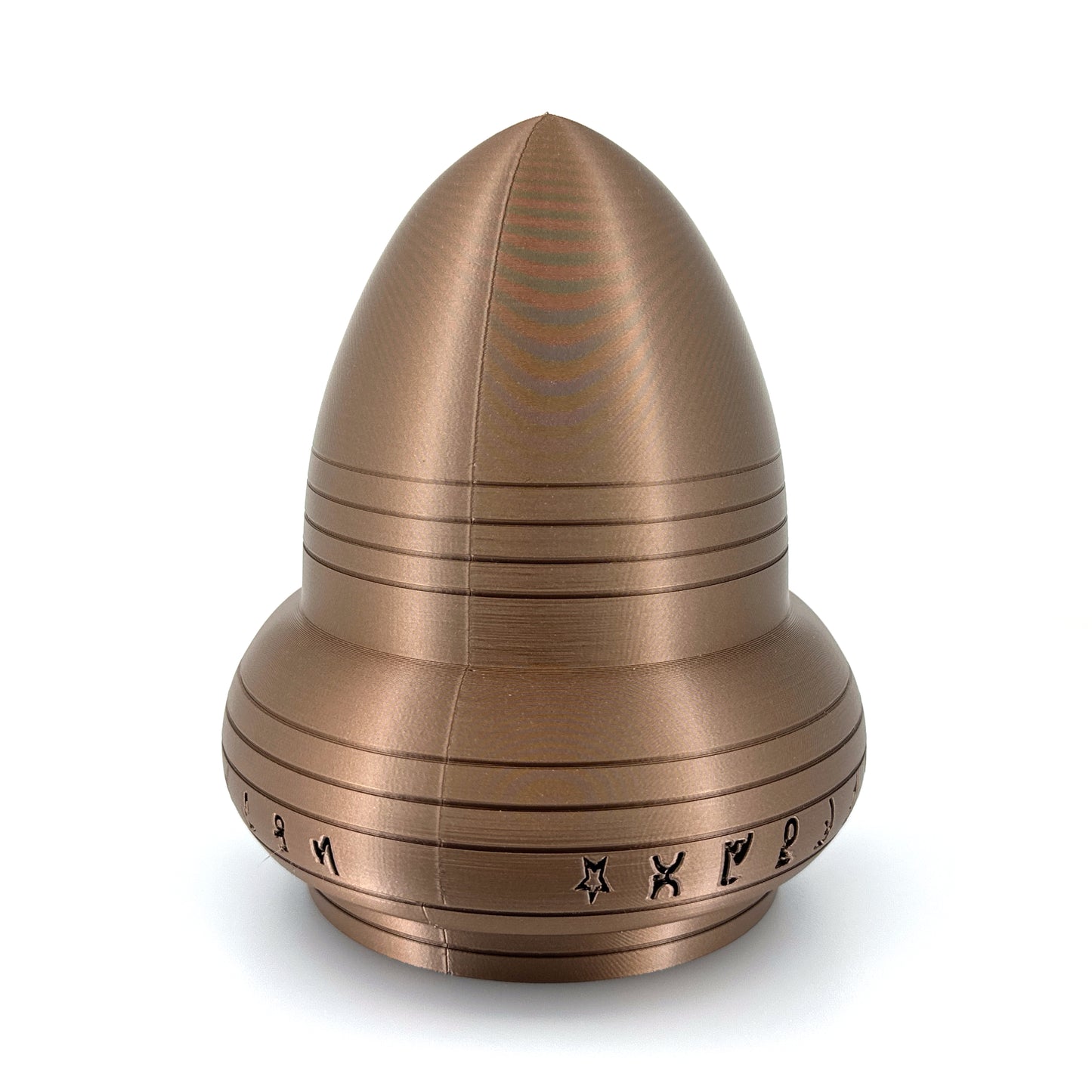 Kecksburg Acron UFO Incident Inspired 3D Printed Model Replica in Iridium Gold Metallic - 4 Sizes Available - UFO Collectible