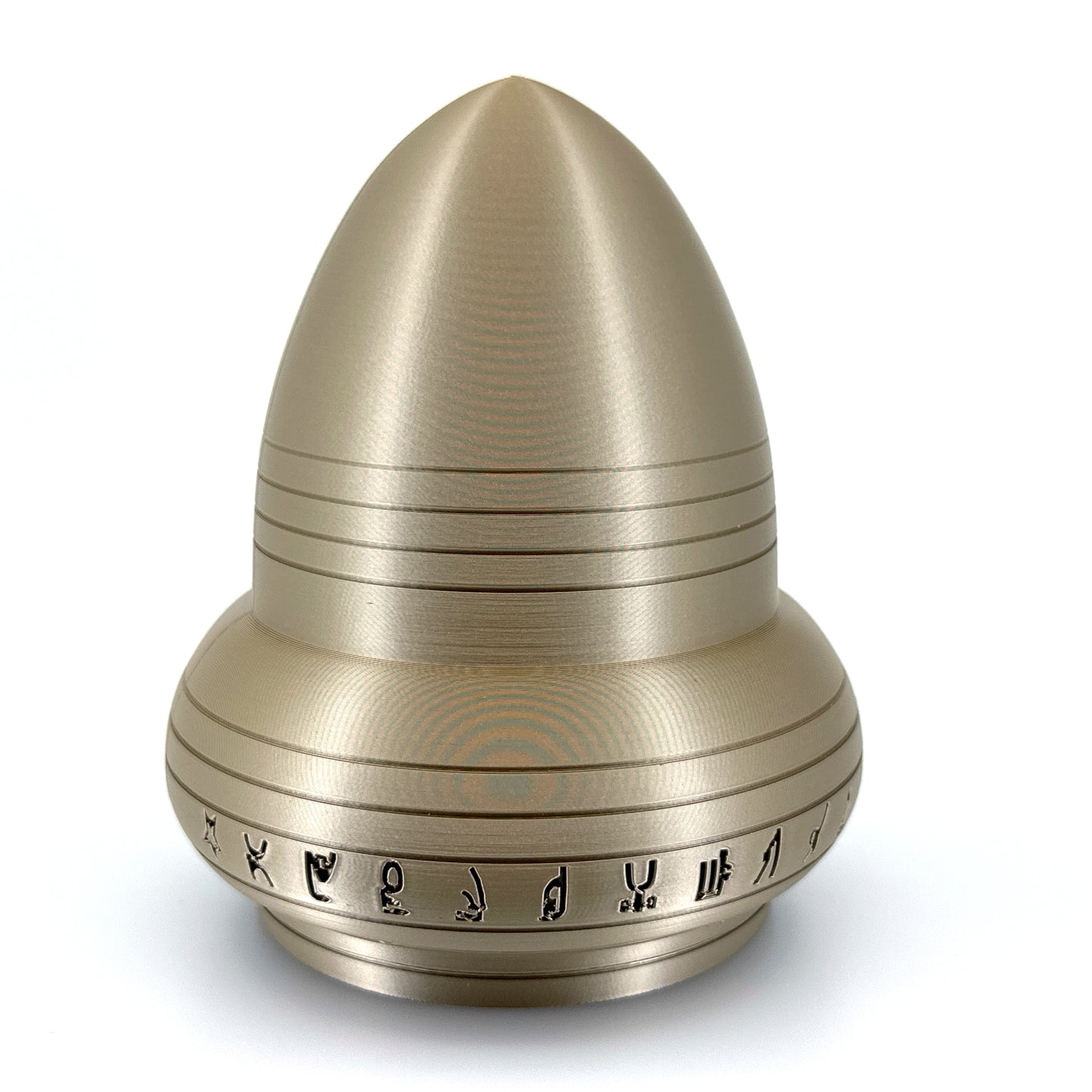 Kecksburg Acron UFO Incident Inspired 3D Printed Model Replica in Iridium Gold Metallic - 4 Sizes Available - UFO Collectible