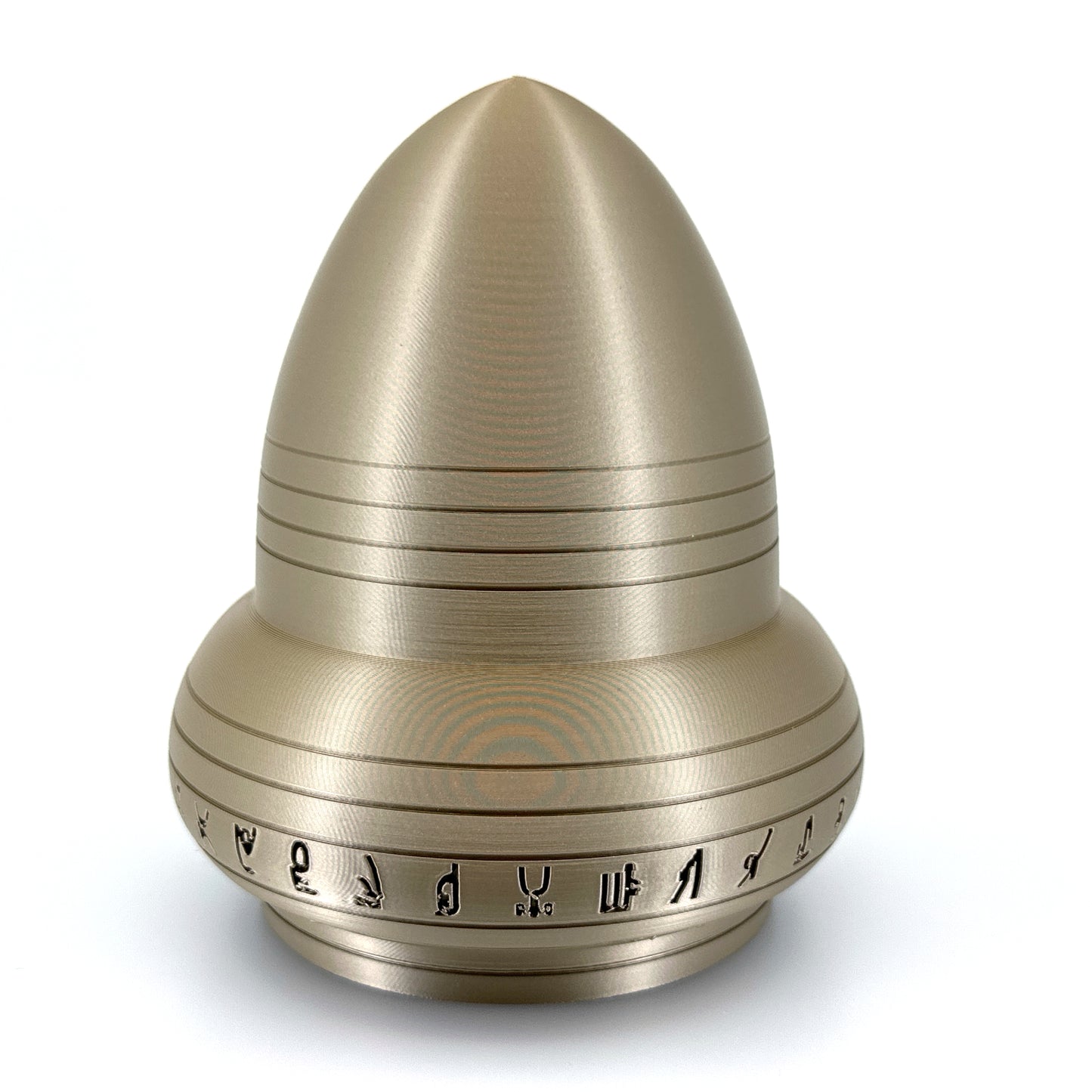 Kecksburg Acron UFO Incident Inspired 3D Printed Model Replica in Iridium Gold Metallic - 4 Sizes Available - UFO Collectible