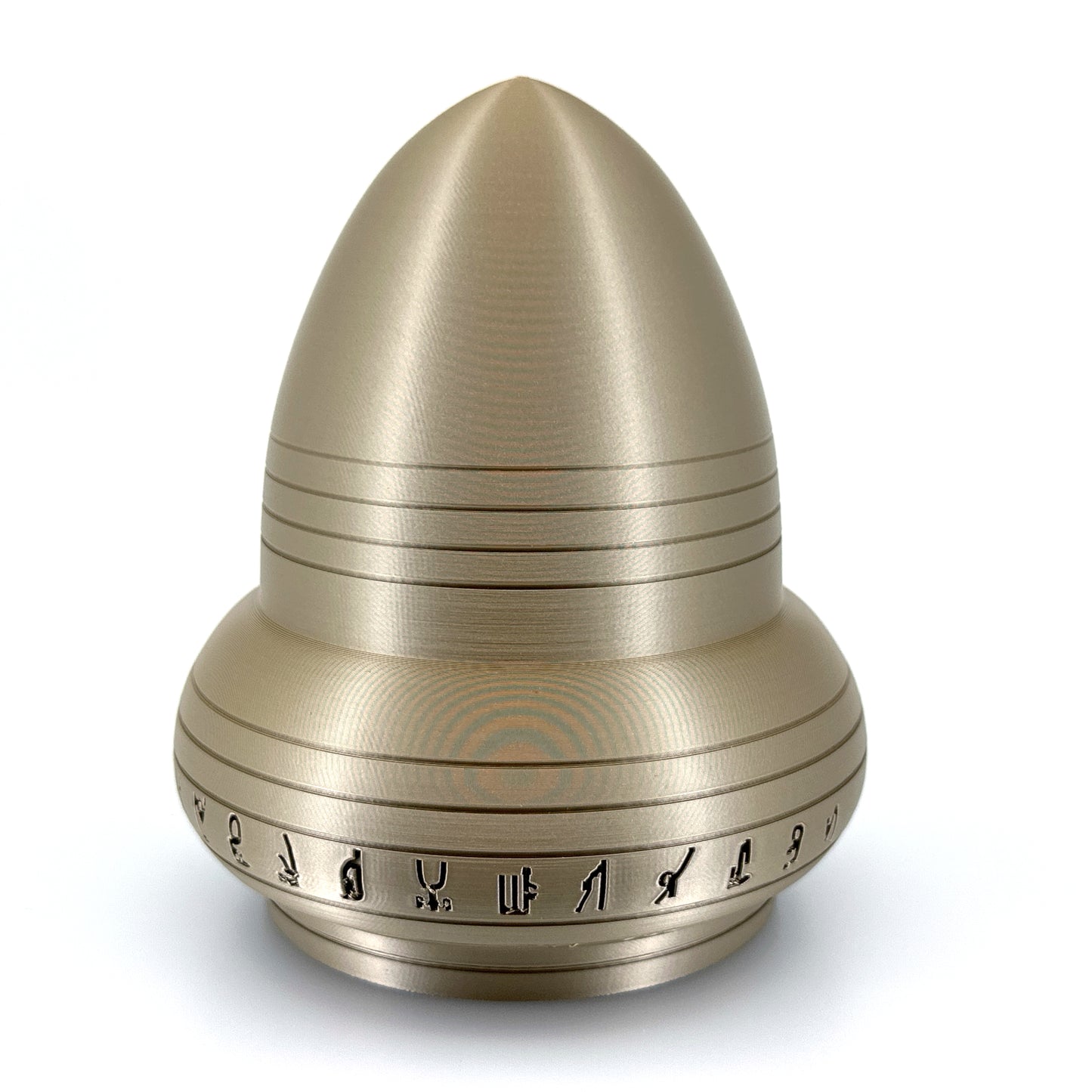 Kecksburg Acron UFO Incident Inspired 3D Printed Model Replica in Iridium Gold Metallic - 4 Sizes Available - UFO Collectible