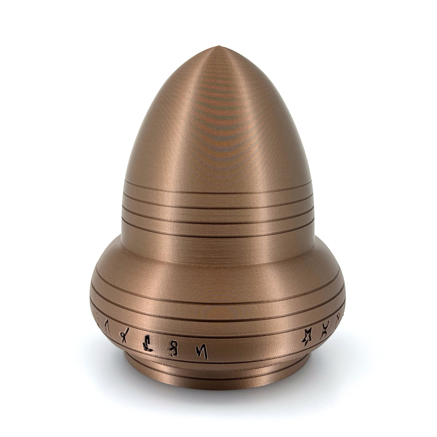 Kecksburg Acron UFO Incident Inspired 3D Printed Model Replica in Iridium Gold Metallic - 4 Sizes Available - UFO Collectible