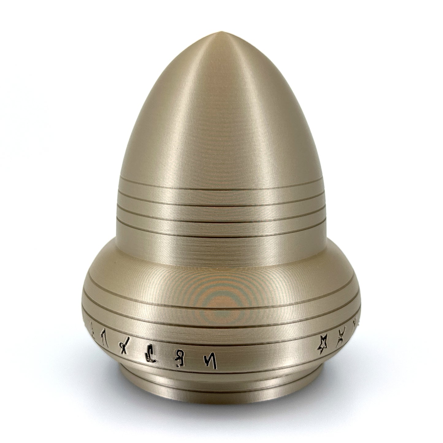 Kecksburg Acron UFO Incident Inspired 3D Printed Model Replica in Iridium Gold Metallic - 4 Sizes Available - UFO Collectible