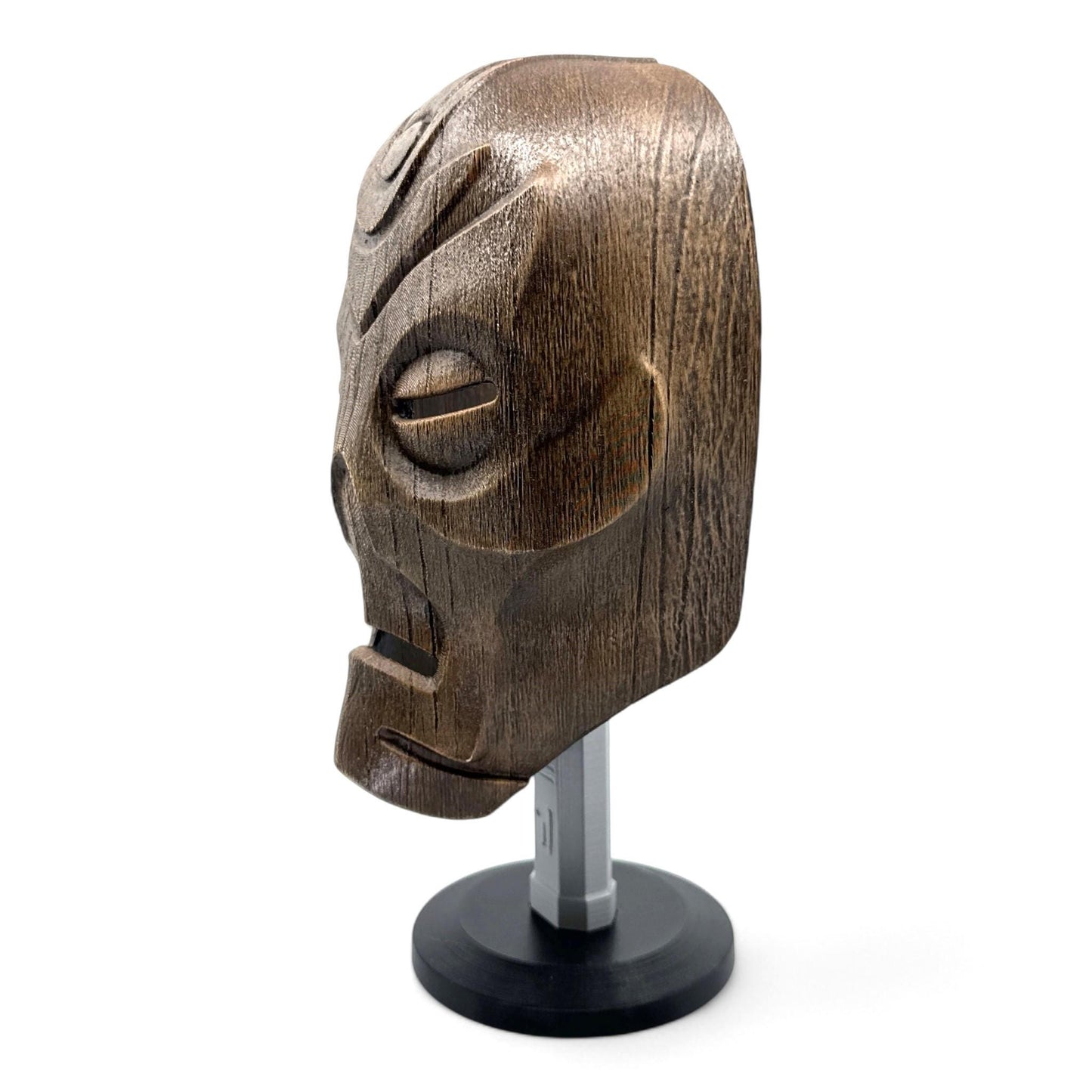 Skyrim Dragon Priest Wooden Mask Headphone Stand, Gaming Headset Holder