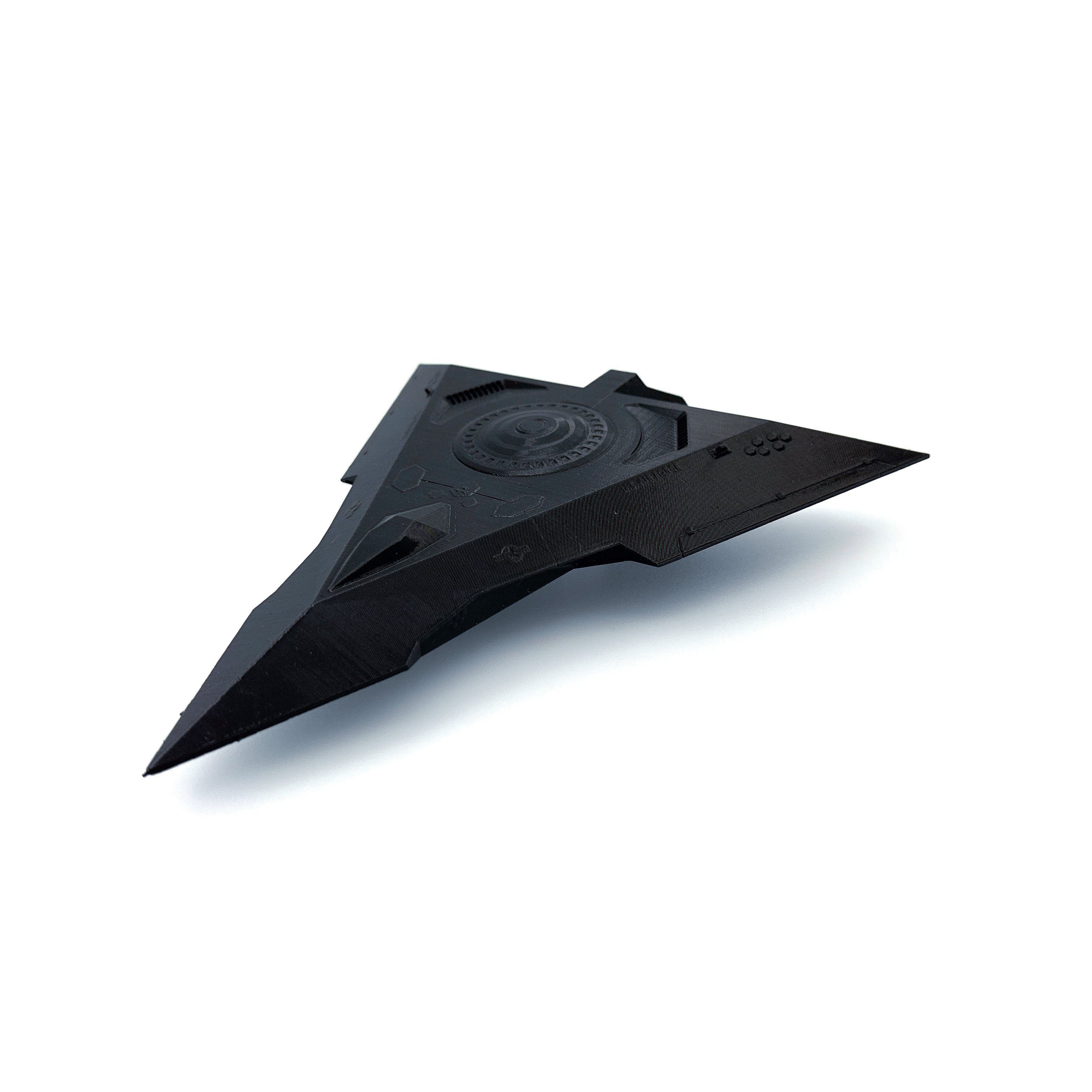 TR-3B Black Manta Triangle UFO – 3D-Printed Replica | 6"–10"