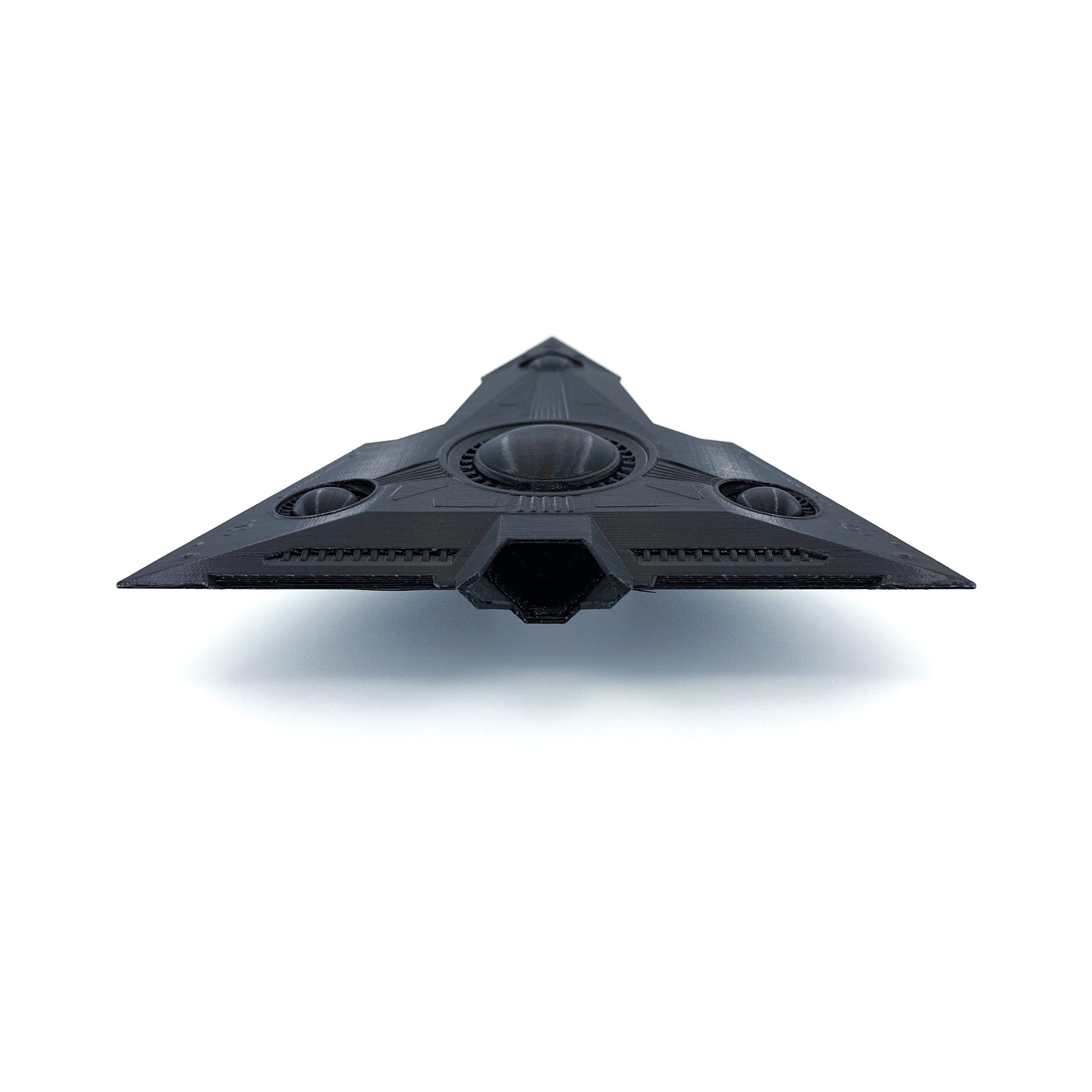 TR-3B Black Manta Triangle UFO – 3D-Printed Replica | 6"–10"