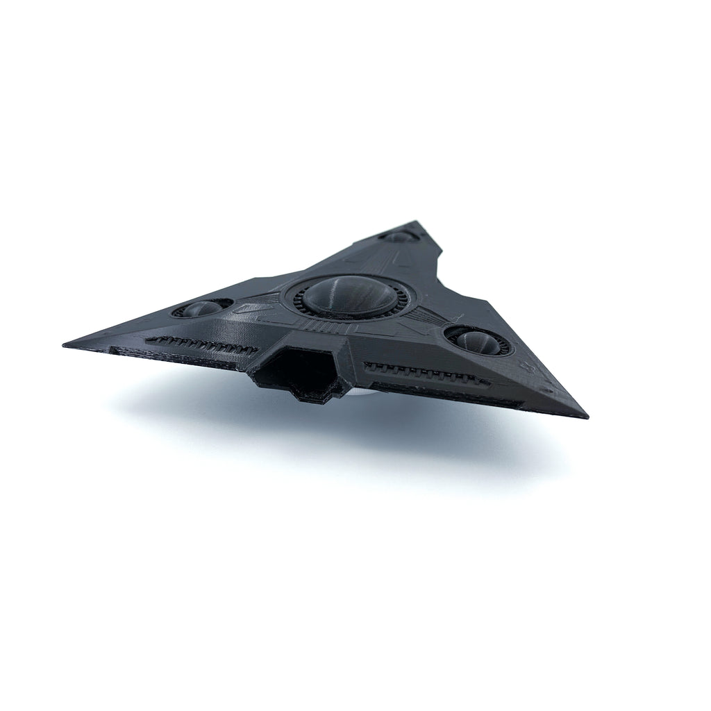 TR-3B Black Manta Triangle UFO – 3D-Printed Replica | 6"–10"