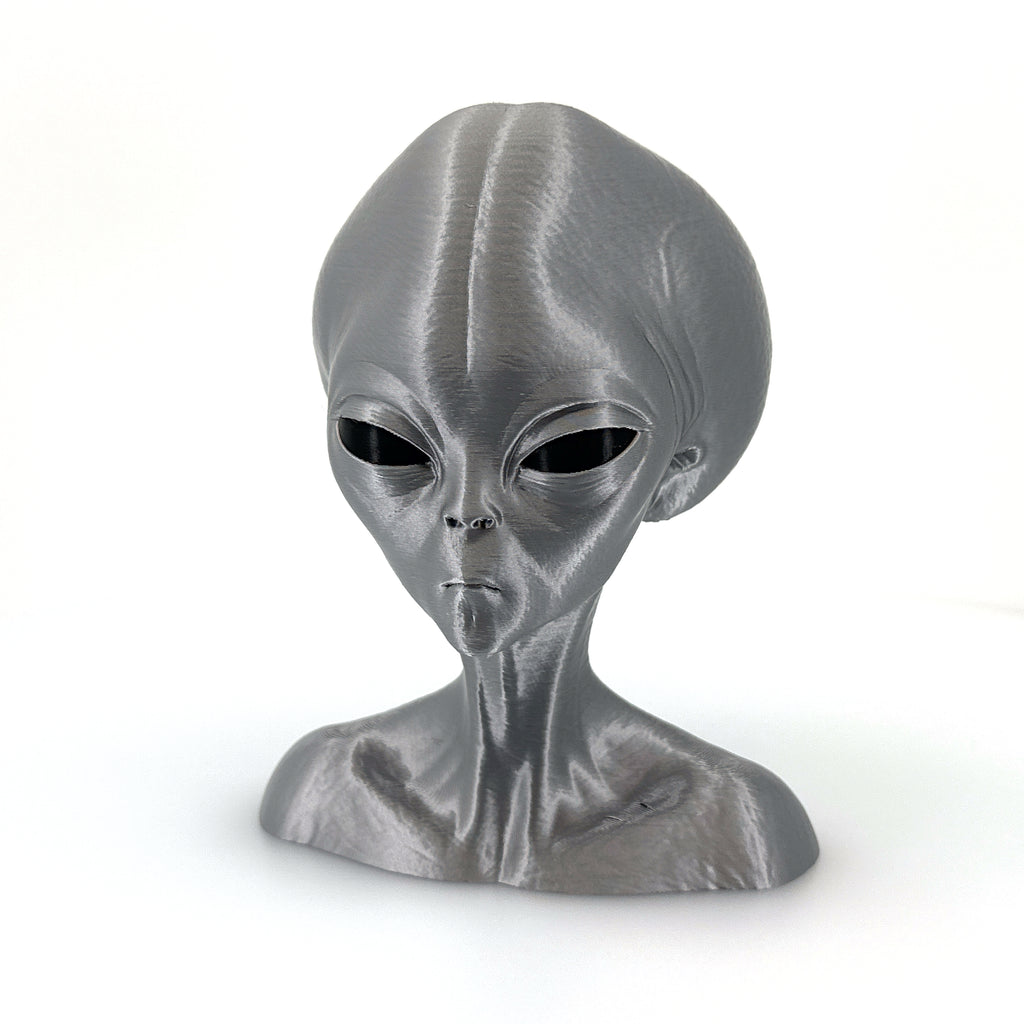 Roswell Grey Alien Bust from Zeta Reticuli – 3D Printed Sci-Fi Collectible