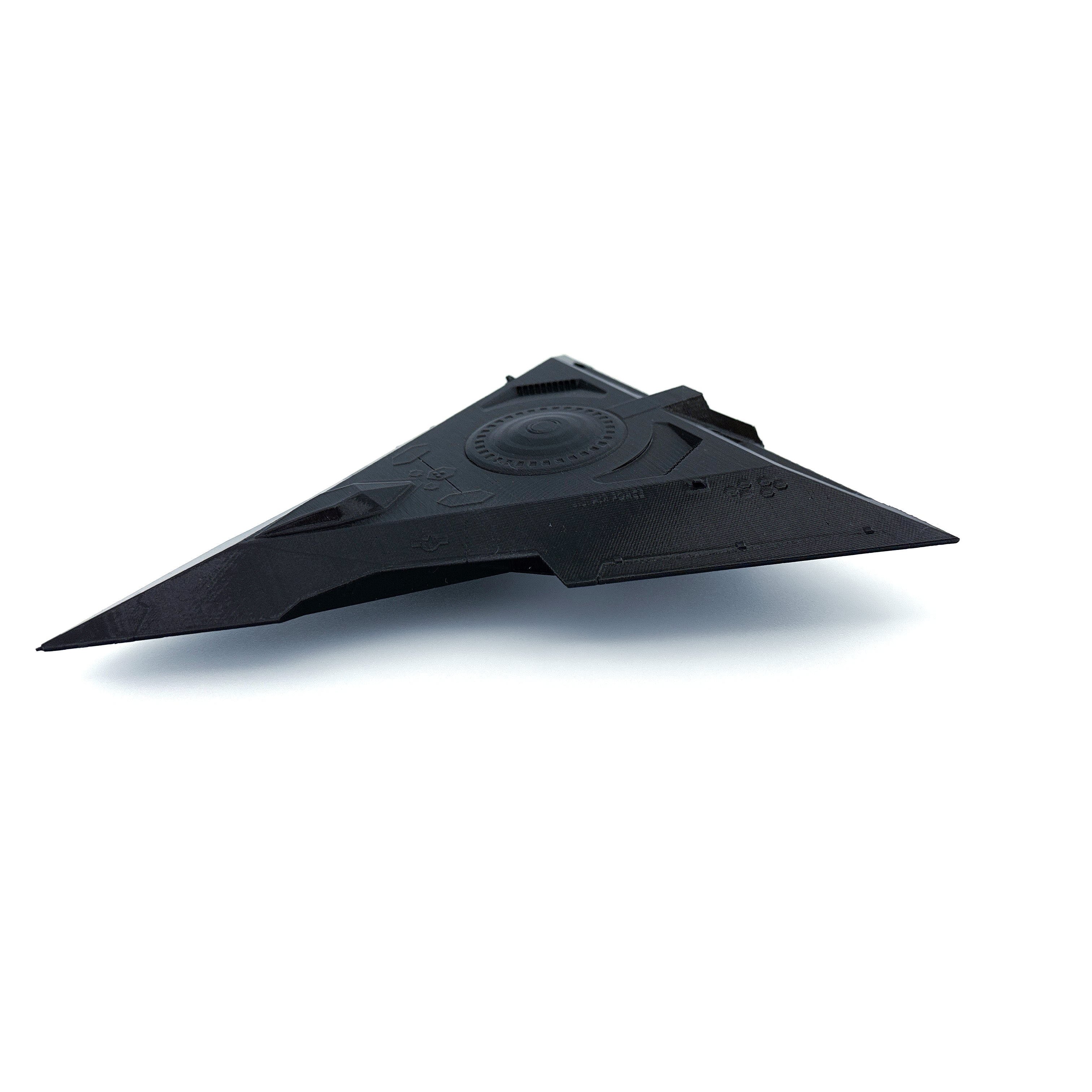 TR-3B Black Manta Triangle UFO – 3D-Printed Replica | 6"–10"