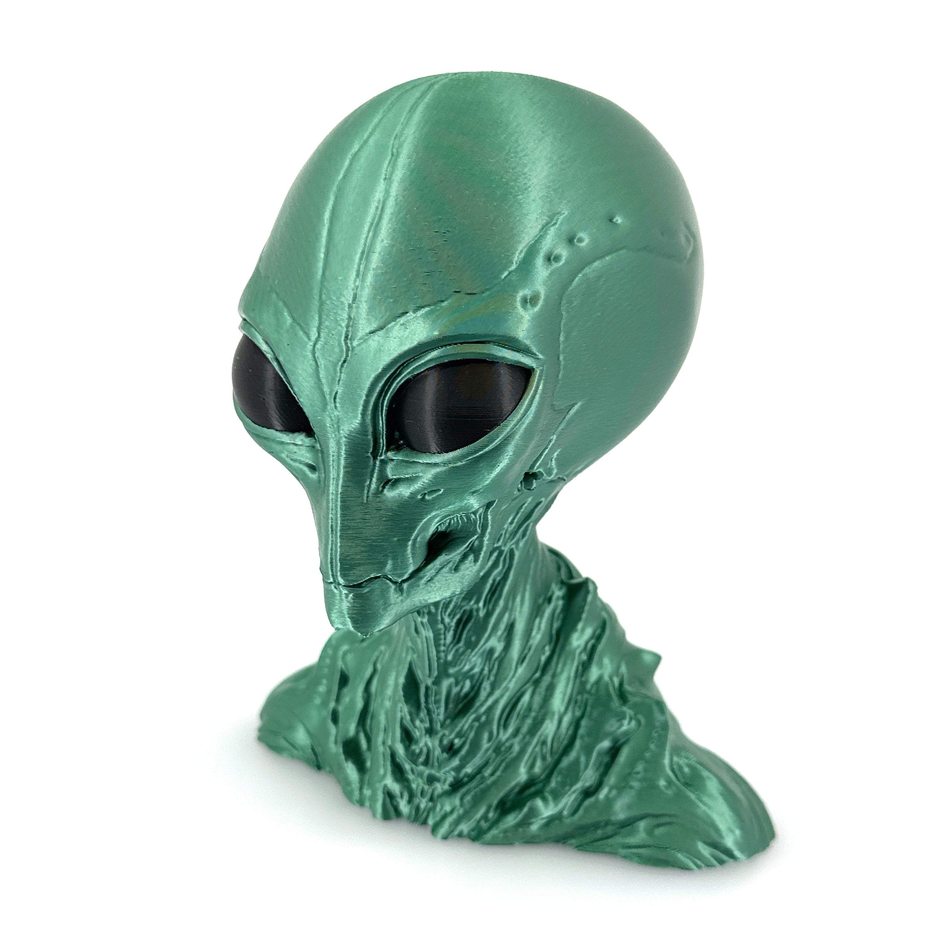 Insectoid Alien Head Bust – Mantis Species Sculpture | 4"–10"