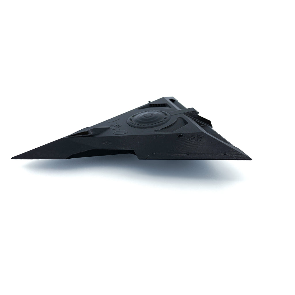 TR-3B Black Manta Triangle UFO – 3D-Printed Replica | 6"–10"