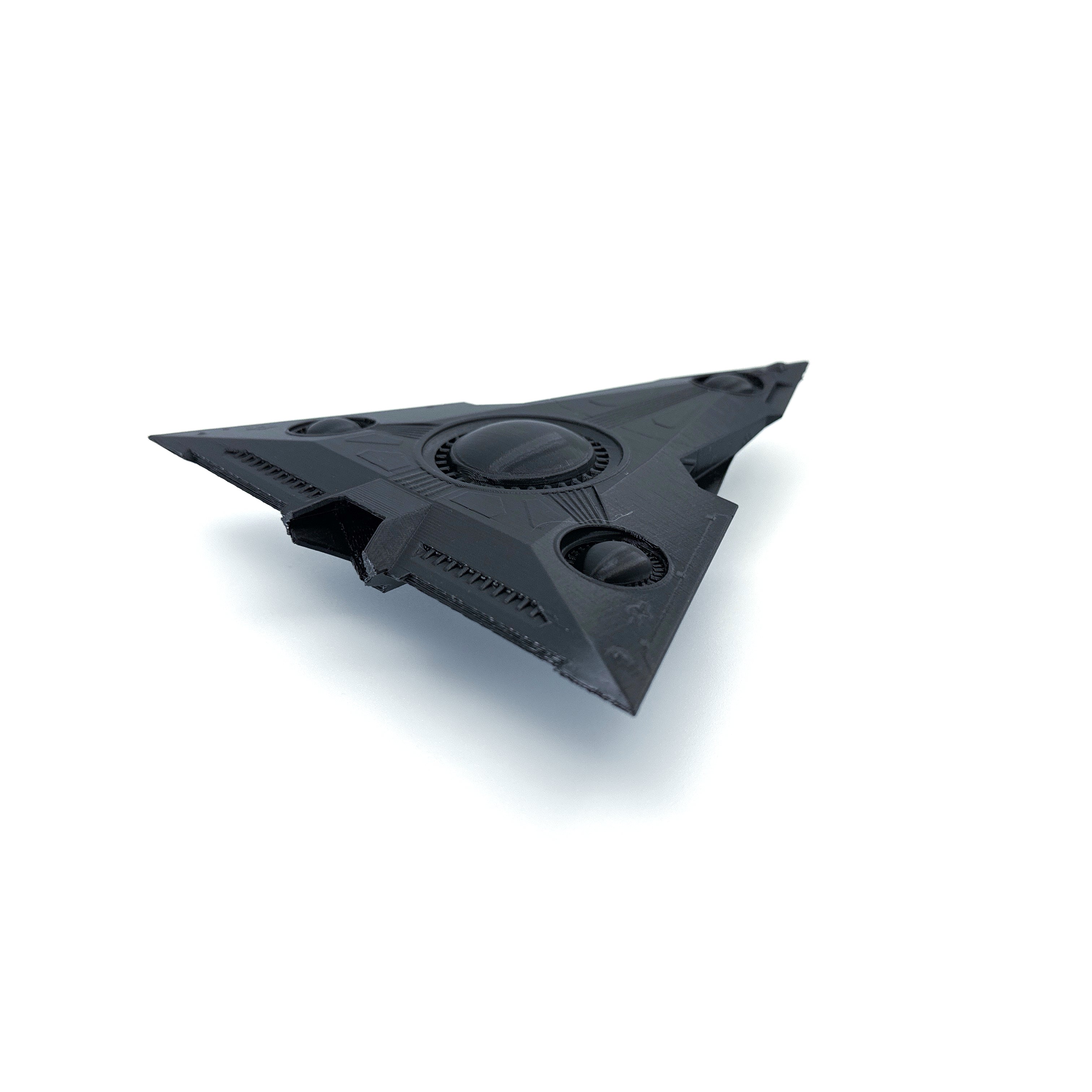 TR-3B Black Manta Triangle UFO – 3D-Printed Replica | 6"–10"