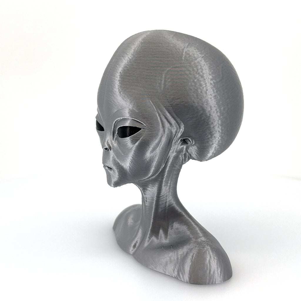 Roswell Grey Alien Bust from Zeta Reticuli – 3D Printed Sci-Fi Collectible