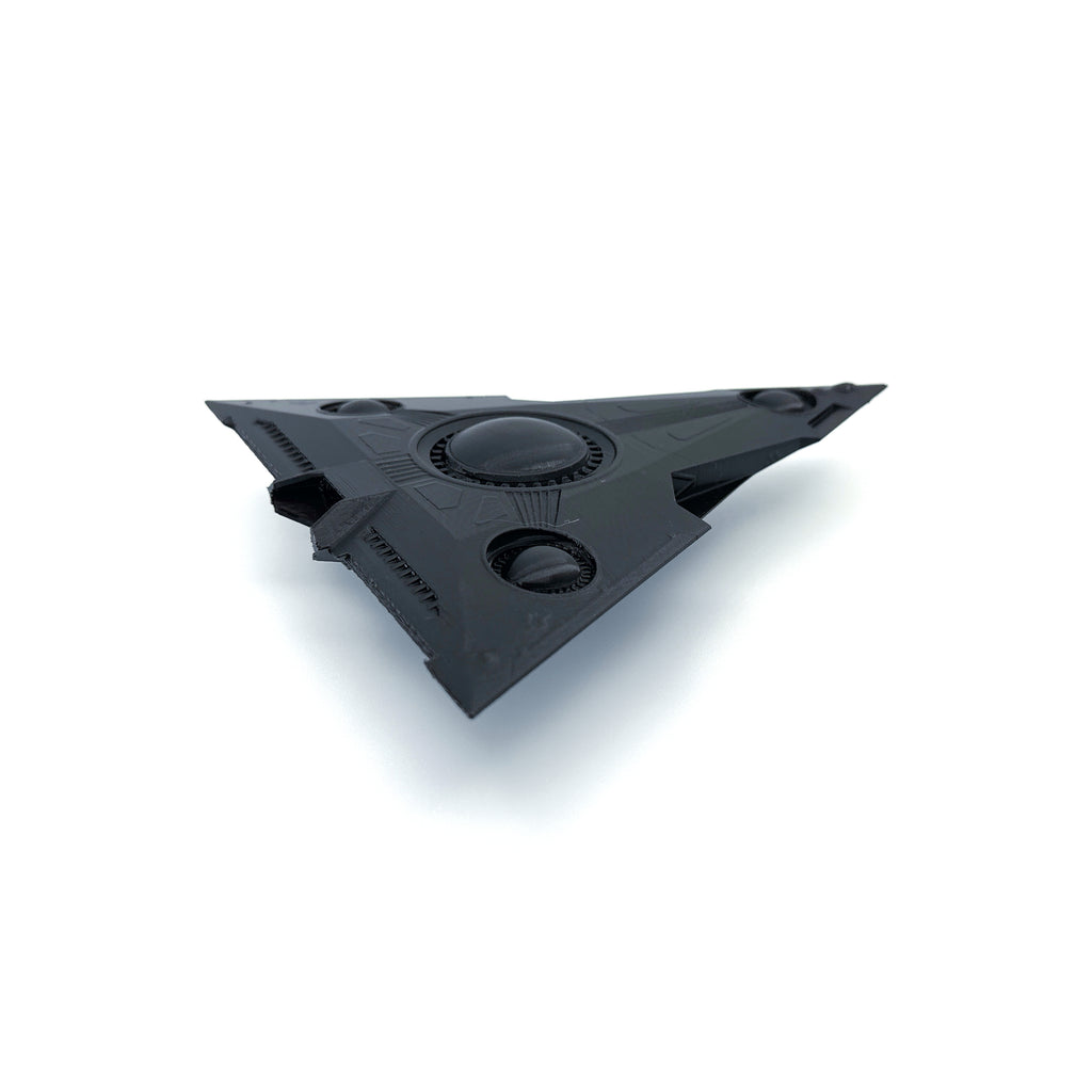 TR-3B Black Manta Triangle UFO – 3D-Printed Replica | 6"–10"