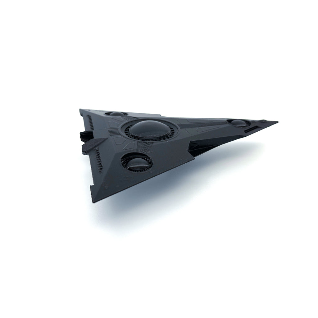TR-3B Black Manta Triangle UFO – 3D-Printed Replica | 6"–10"