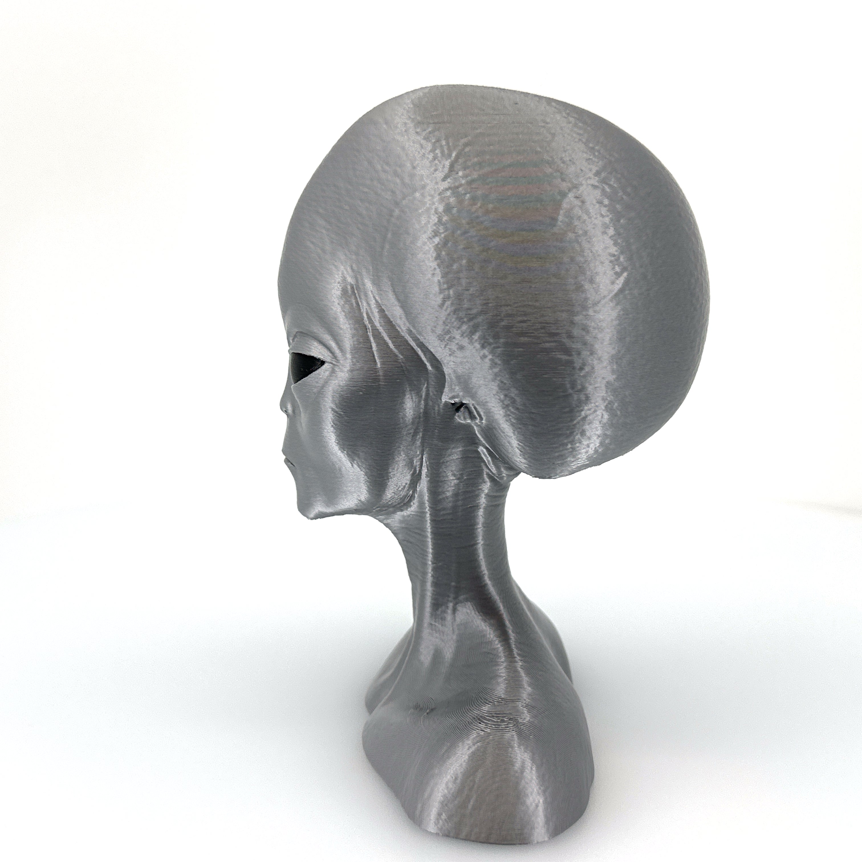 Roswell Grey Alien Bust from Zeta Reticuli – 3D Printed Sci-Fi Collectible