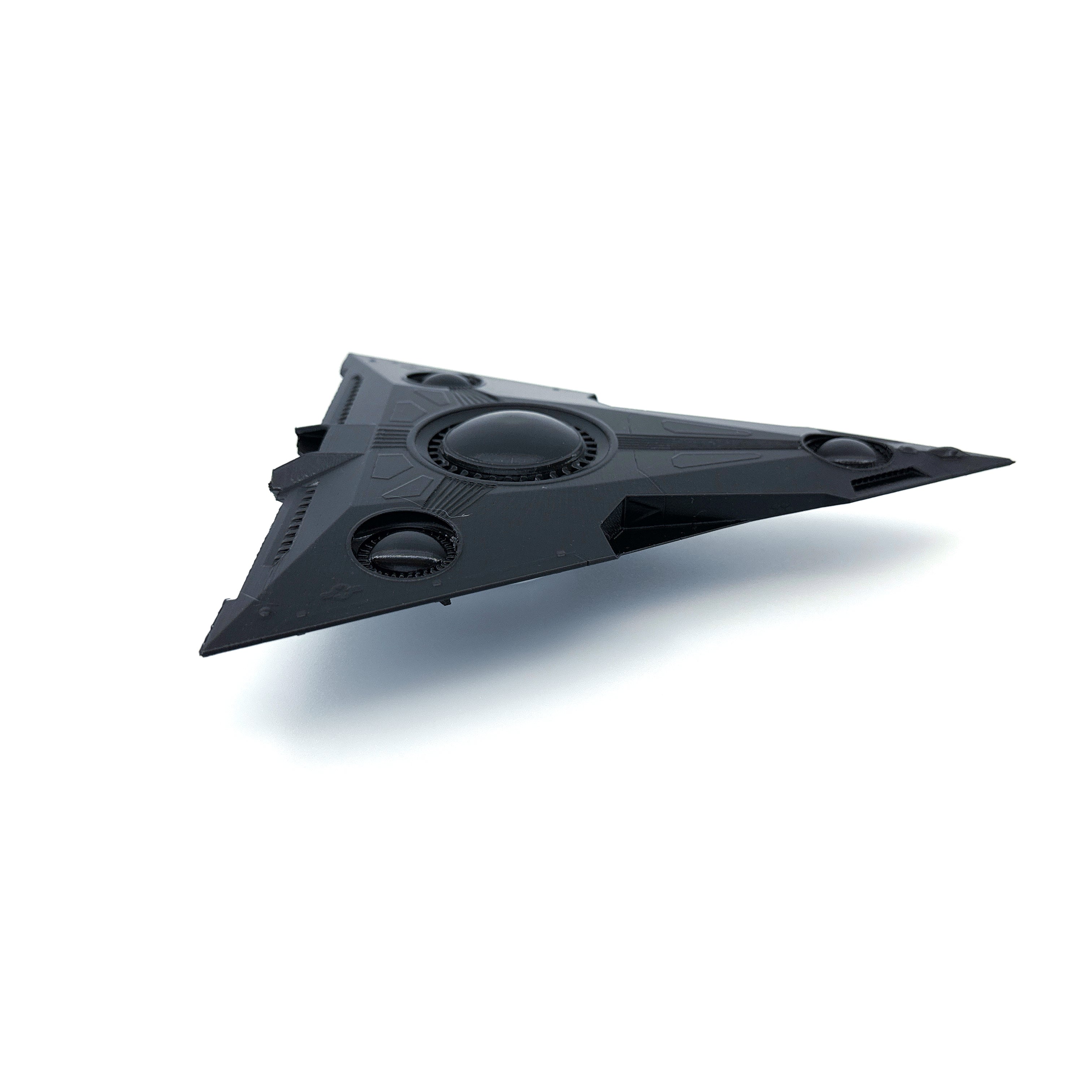 TR-3B Black Manta Triangle UFO – 3D-Printed Replica | 6"–10"