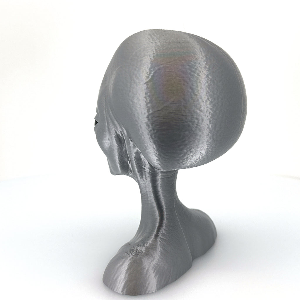 Roswell Grey Alien Bust from Zeta Reticuli – 3D Printed Sci-Fi Collectible