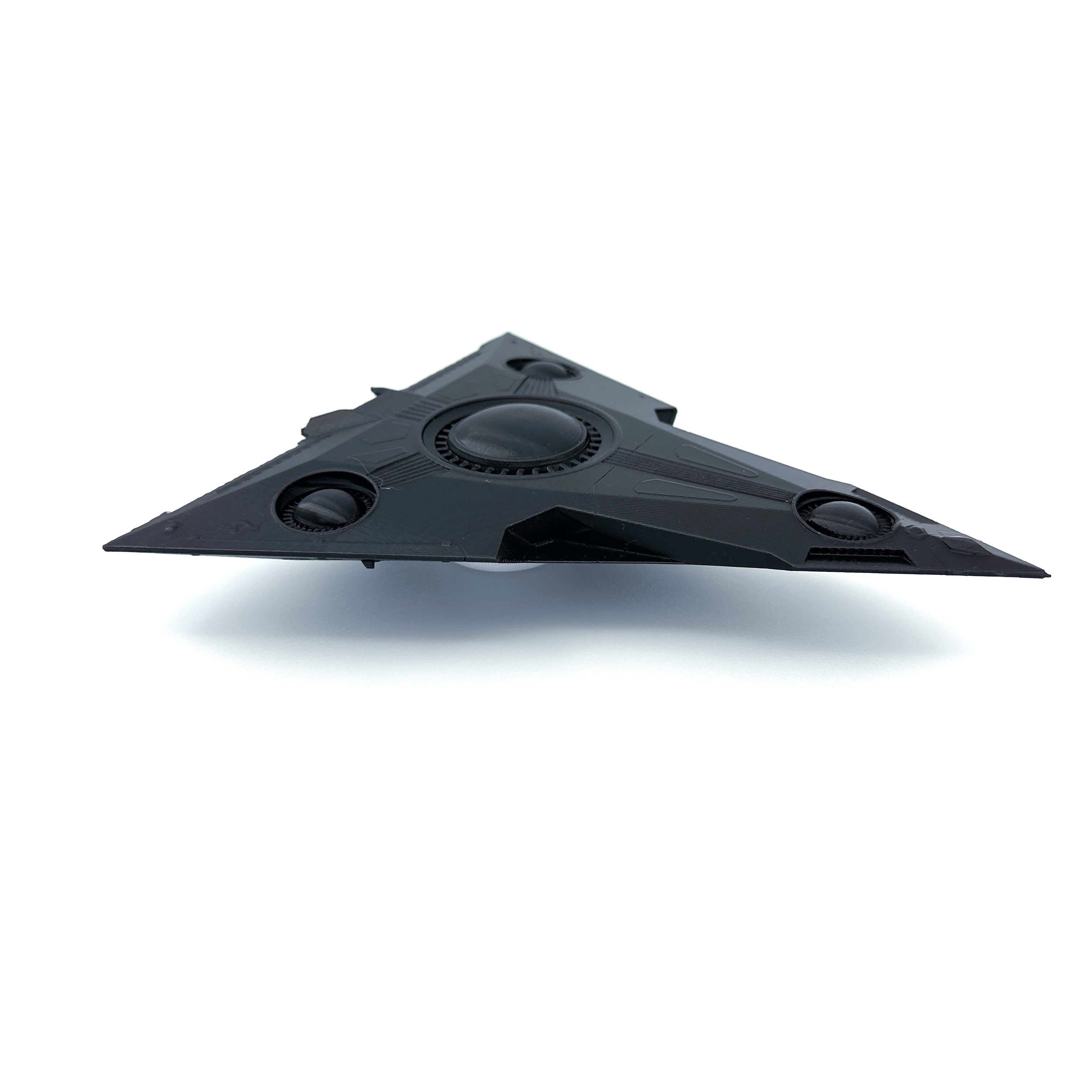 TR-3B Black Manta Triangle UFO – 3D-Printed Replica | 6"–10"