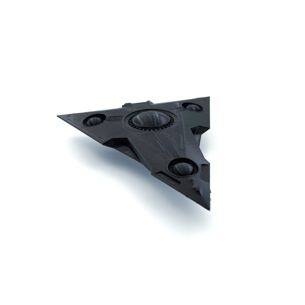 TR-3B Black Manta Triangle UFO – 3D-Printed Replica | 6"–10"