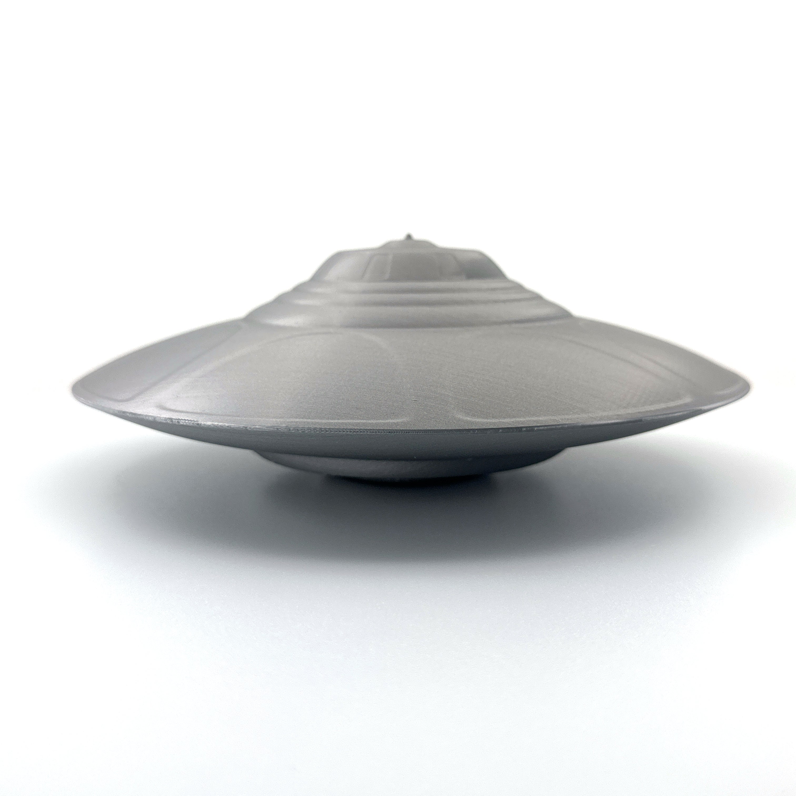 Area 51 Bob Lazar S4 Sport Model UFO, Alien Craft v2, Extraterrestrial Spaceship, 4 Sizes, Silver Grey, Sci-Fi Collectible, UFO Decor