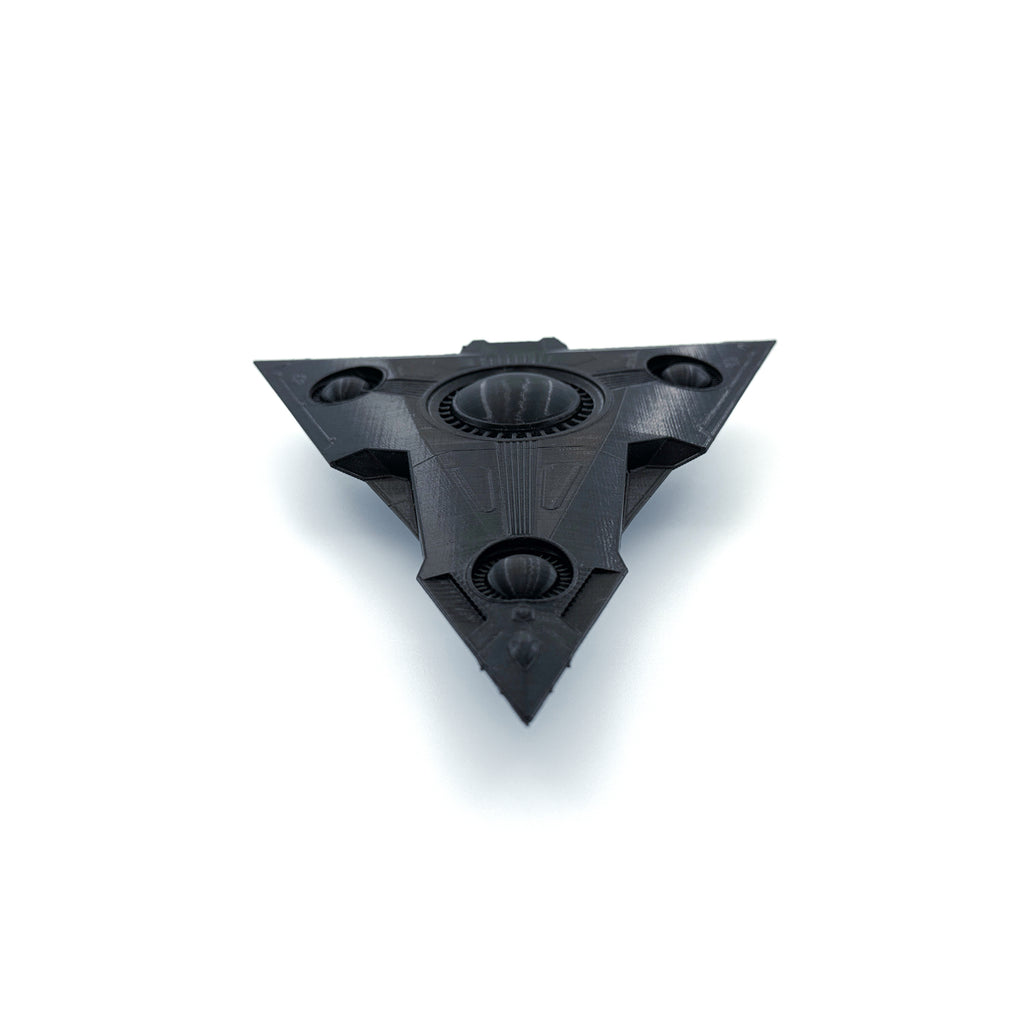 TR-3B Black Manta Triangle UFO – 3D-Printed Replica | 6"–10"
