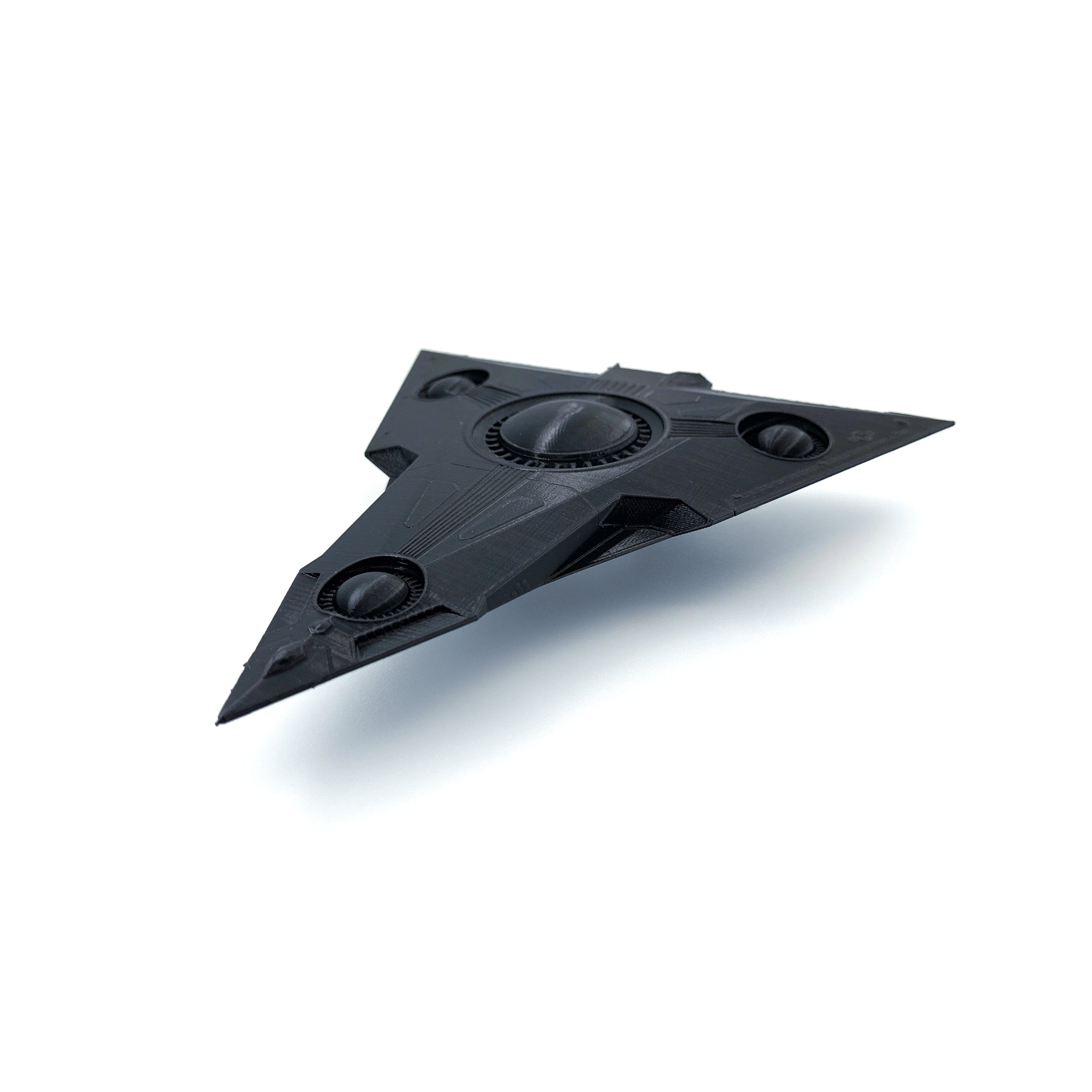 TR-3B Black Manta Triangle UFO – 3D-Printed Replica | 6"–10"