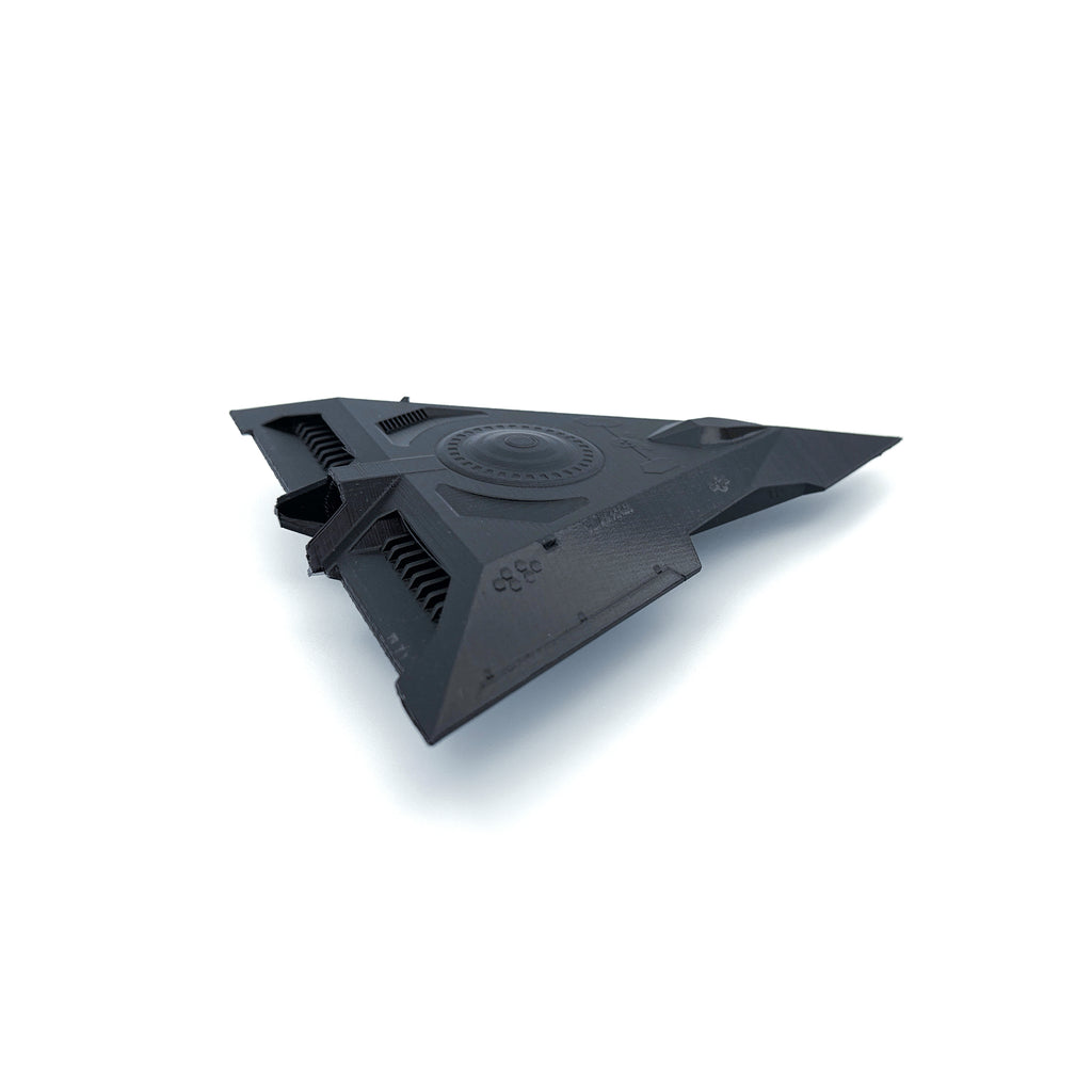 TR-3B Black Manta Triangle UFO – 3D-Printed Replica | 6"–10"