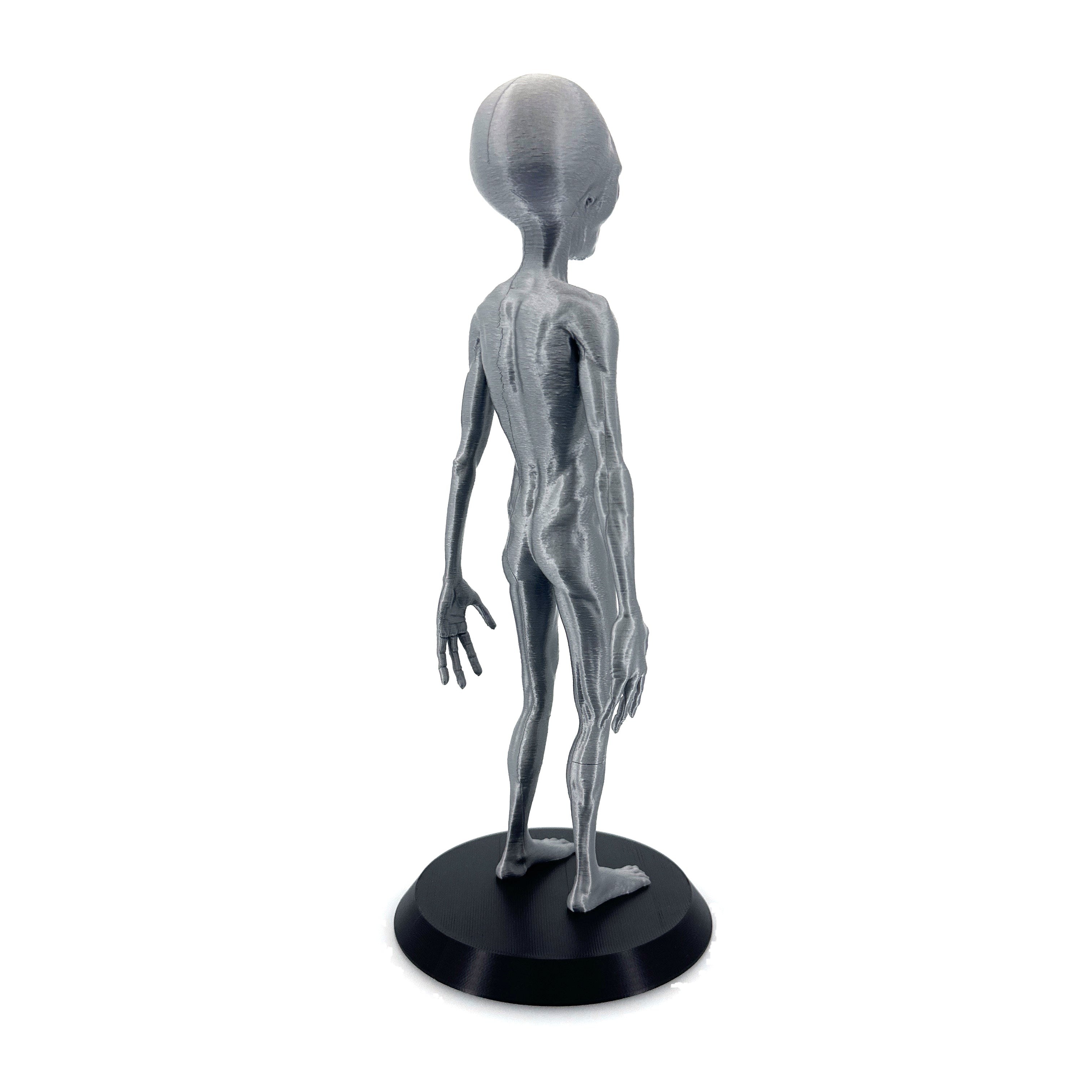 Grey Alien Figurine – 3D-Printed Collectible | 10"