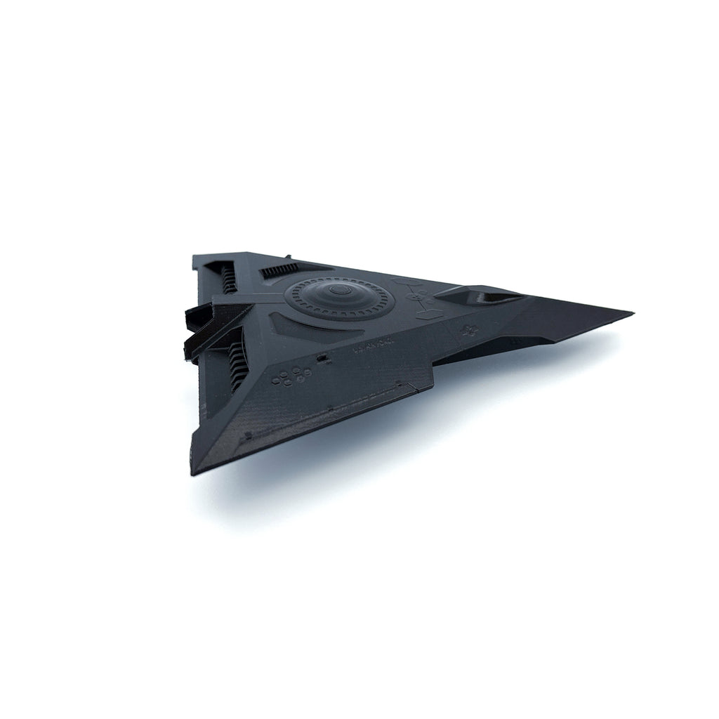 TR-3B Black Manta Triangle UFO – 3D-Printed Replica | 6"–10"