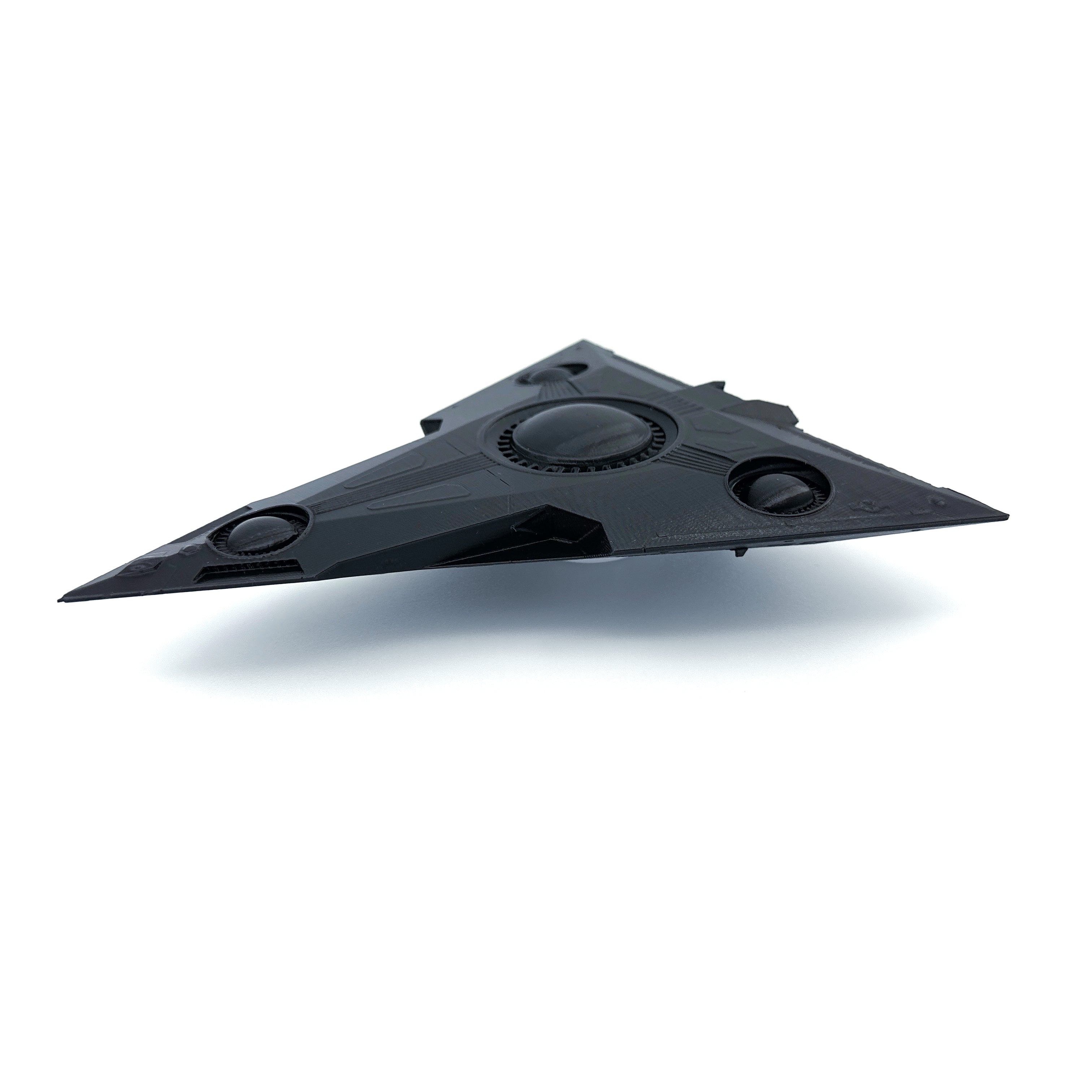 TR-3B Black Manta Triangle UFO – 3D-Printed Replica | 6"–10"