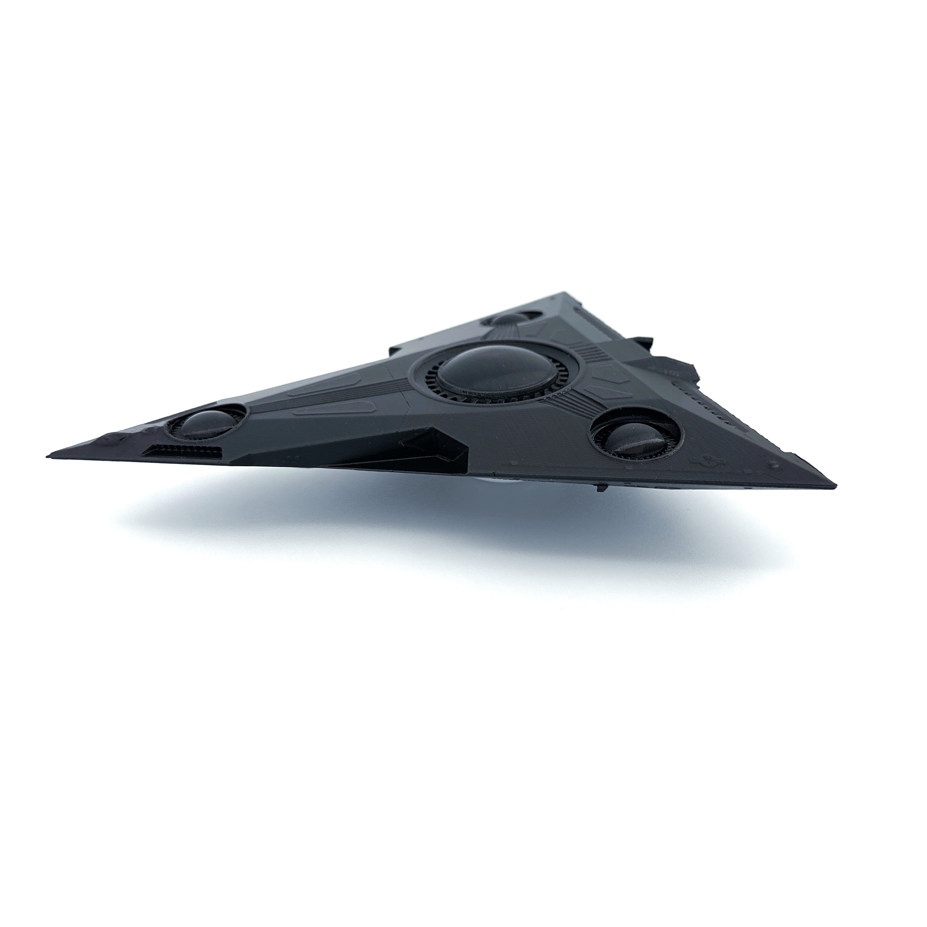 TR-3B Black Manta Triangle UFO – 3D-Printed Replica | 6"–10"