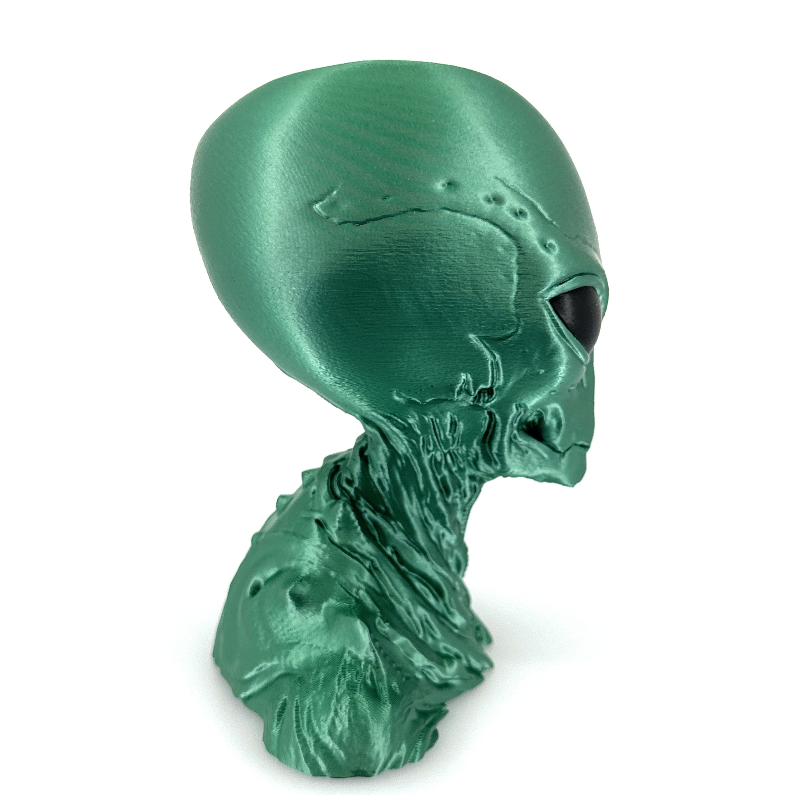 Insectoid Alien Head Bust – Mantis Species Sculpture | 4"–10"