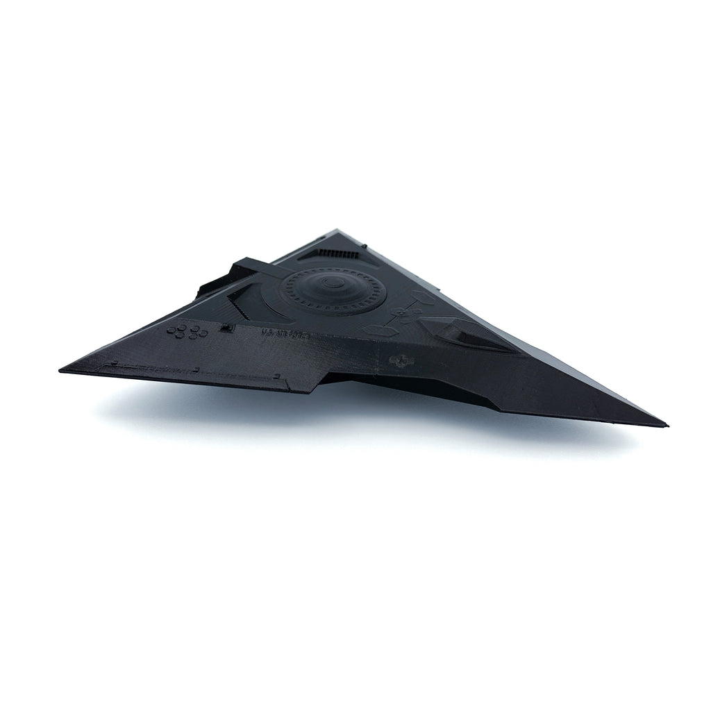 TR-3B Black Manta Triangle UFO – 3D-Printed Replica | 6"–10"