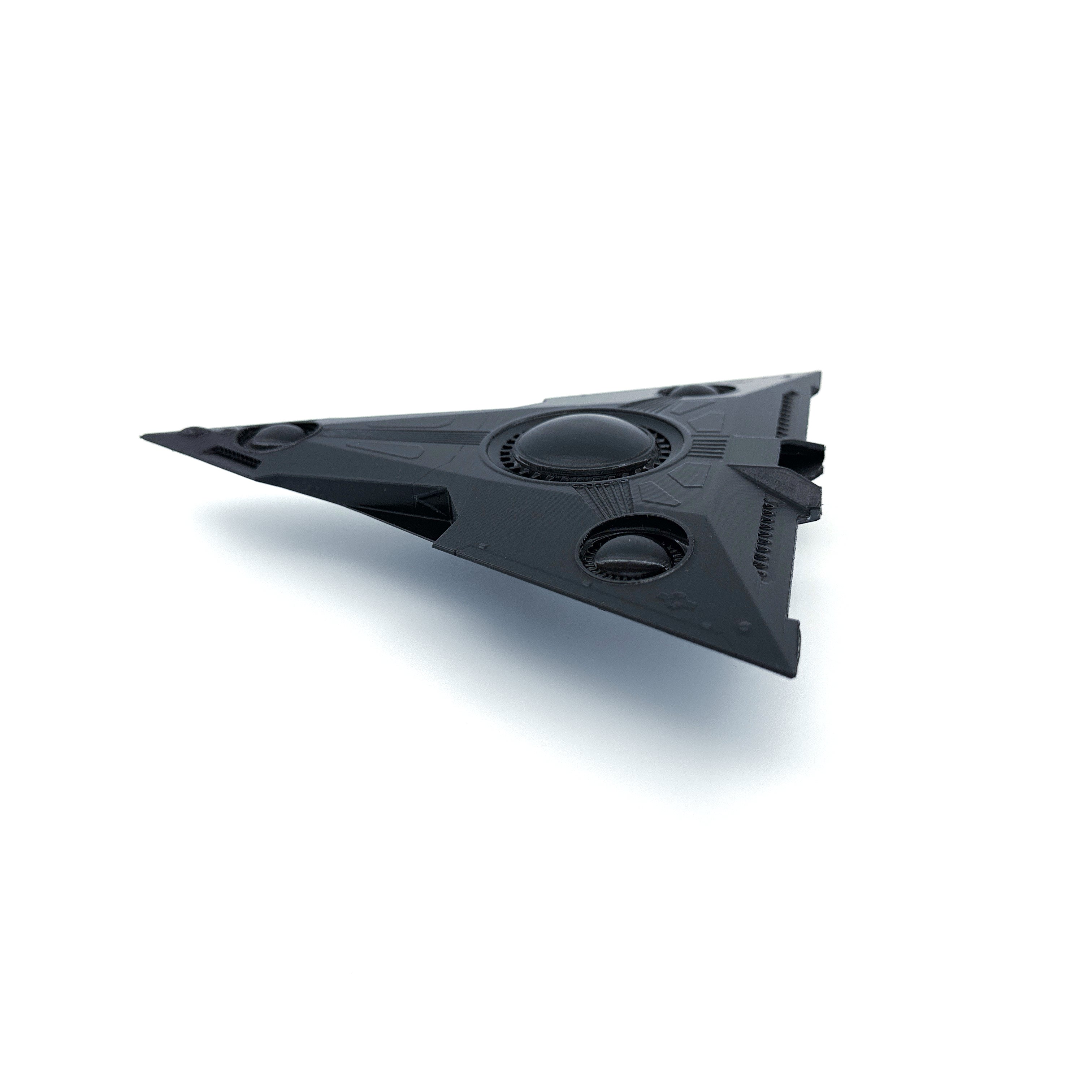 TR-3B Black Manta Triangle UFO – 3D-Printed Replica | 6"–10"